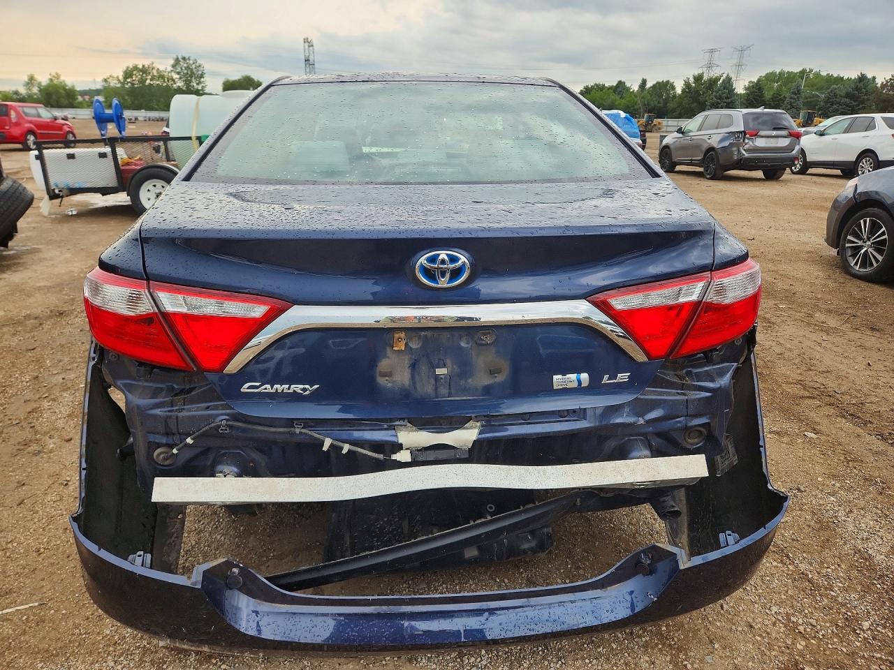 2015 Toyota Camry Hybrid Le Blue vin: 4T1BD1FK2FU170756