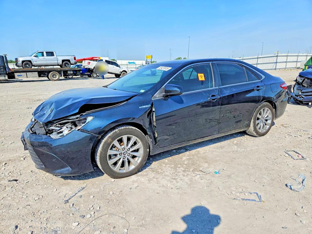2015 Toyota Camry Hybrid Xle Blue vin: 4T1BD1FK2FU176797