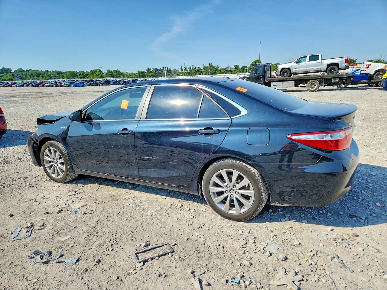 2015 Toyota Camry Hybrid Xle Blue vin: 4T1BD1FK2FU176797