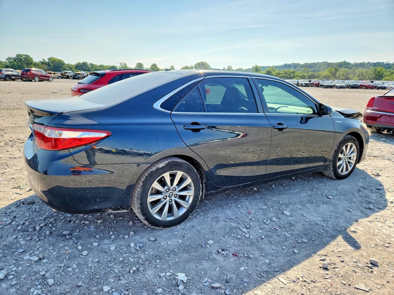 2015 Toyota Camry Hybrid Xle Blue vin: 4T1BD1FK2FU176797