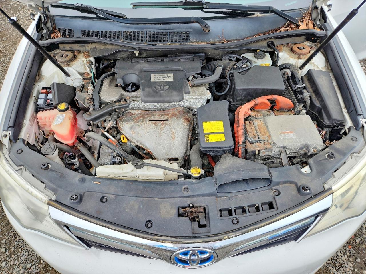 2012 Toyota Camry Hybrid Le White vin: 4T1BD1FK3CU006914