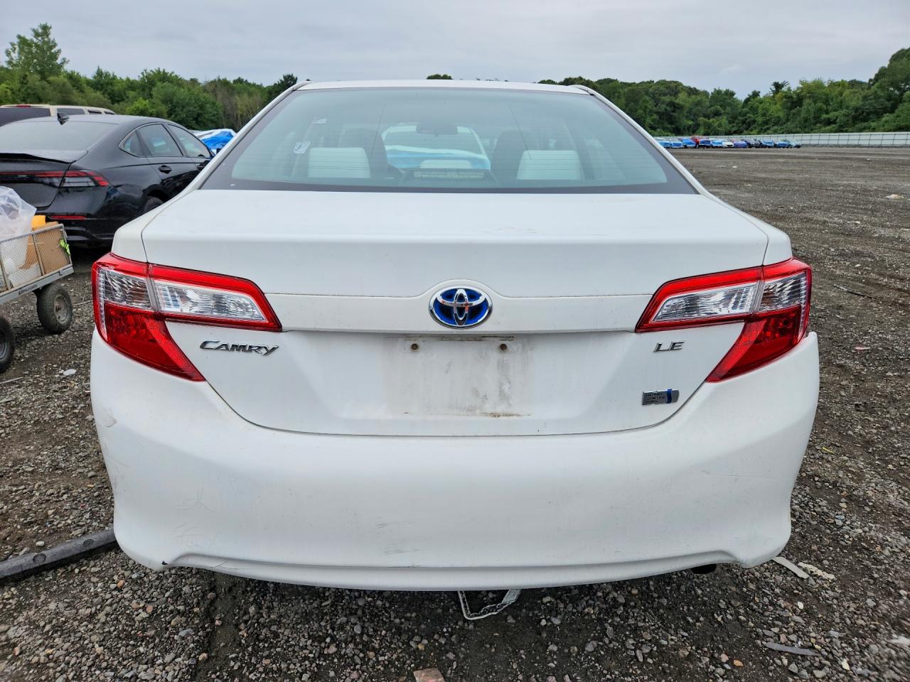 2012 Toyota Camry Hybrid Le White vin: 4T1BD1FK3CU006914