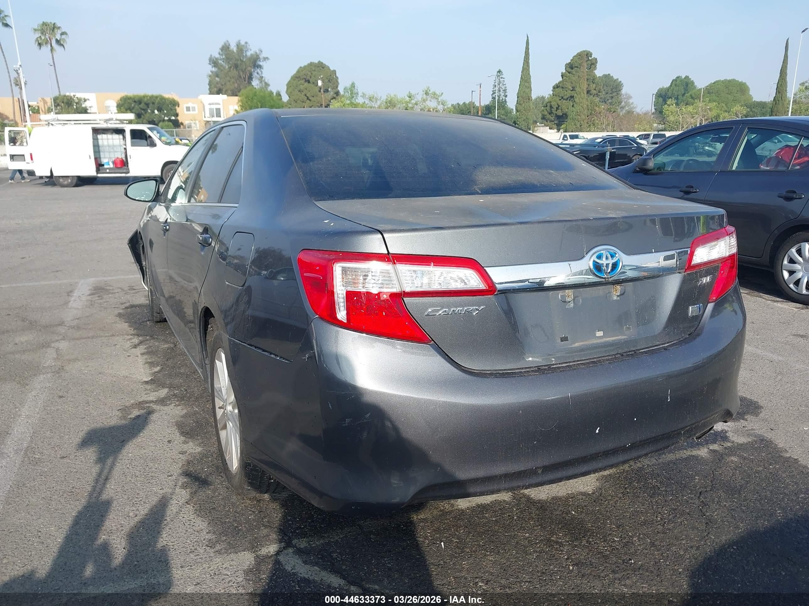 2012 Toyota Camry Hybrid Xle Gray vin: 4T1BD1FK3CU009425