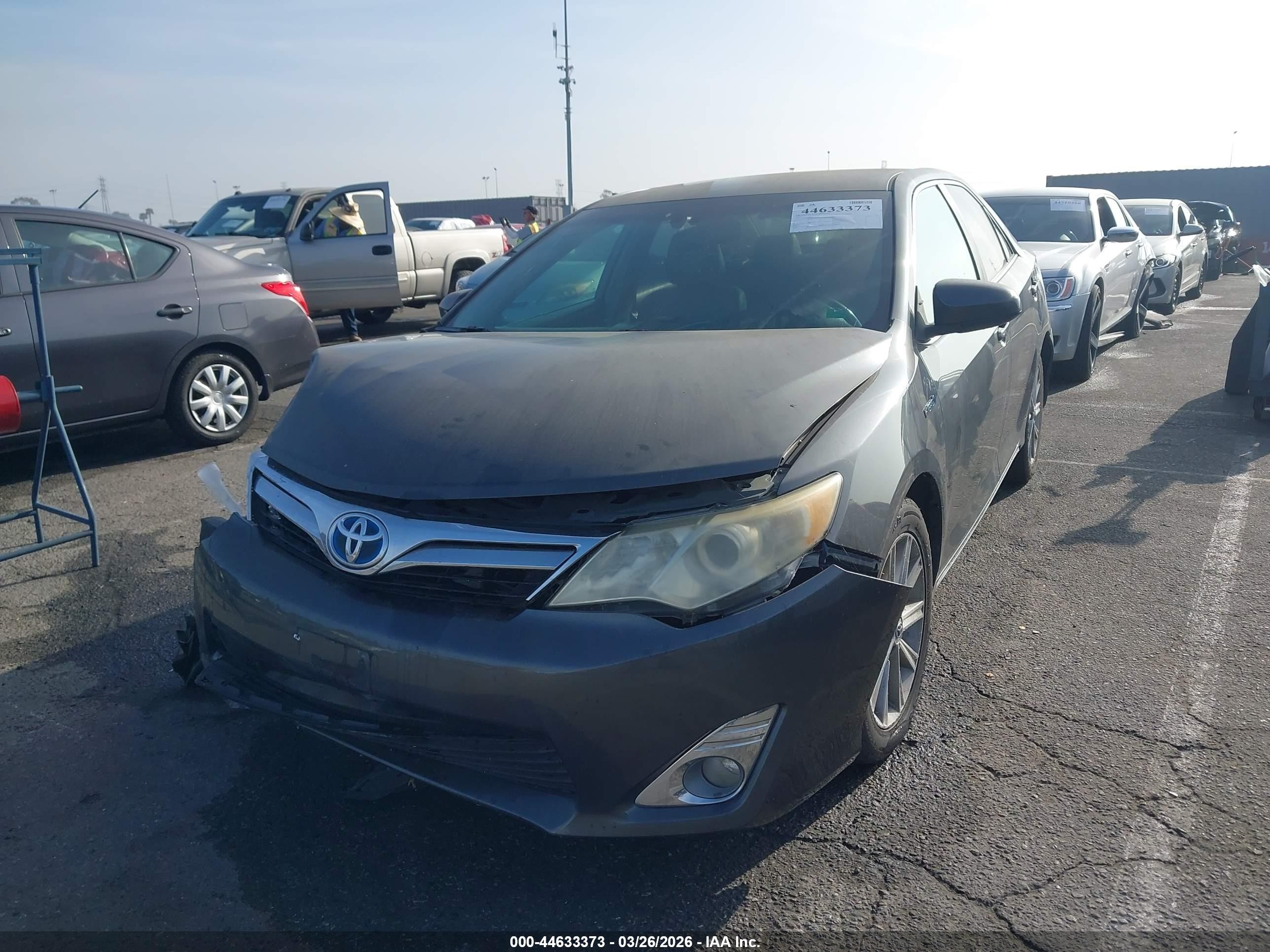 2012 Toyota Camry Hybrid Xle Gray vin: 4T1BD1FK3CU009425