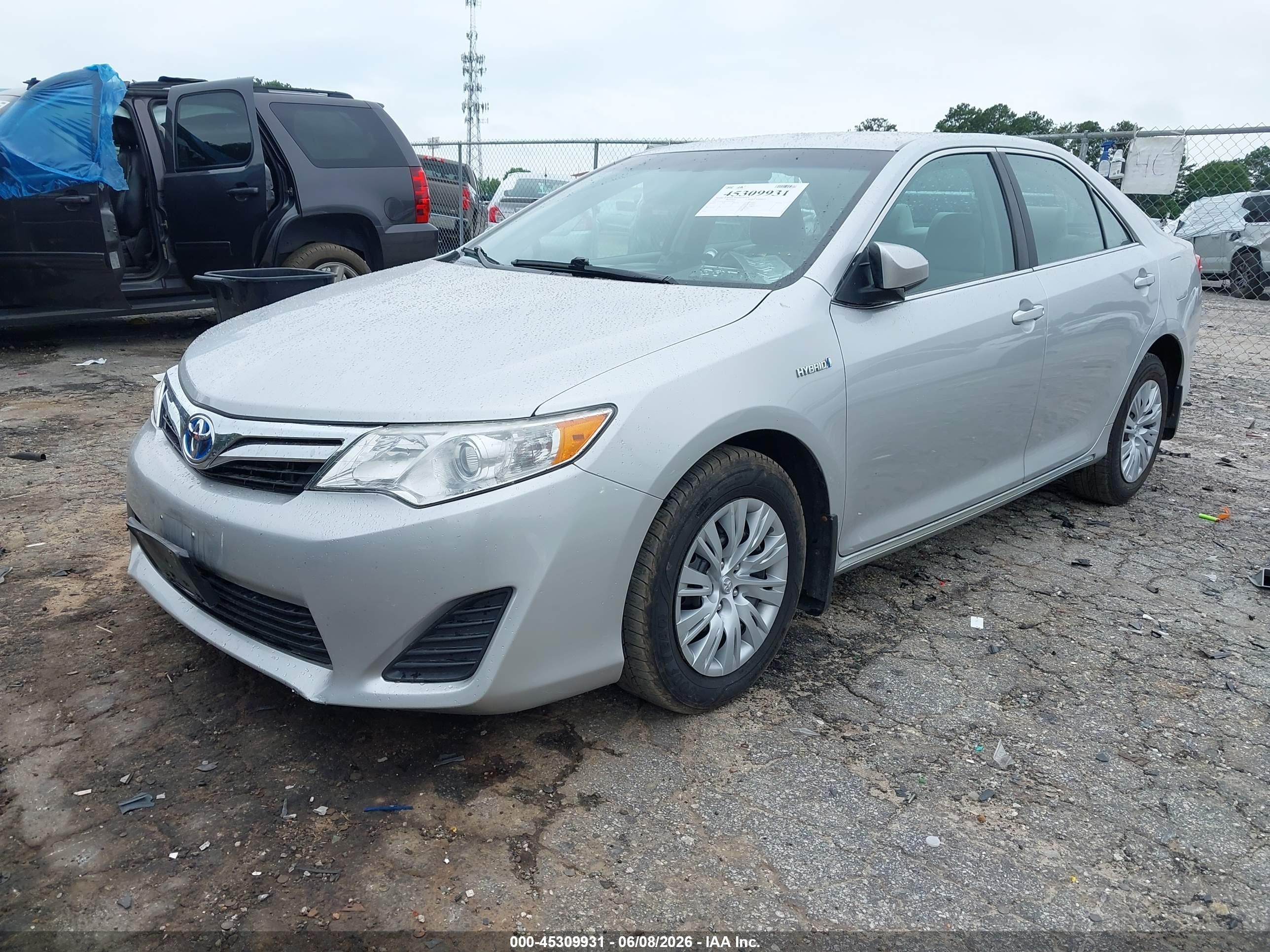 2012 Toyota Camry Hybrid Le Silver vin: 4T1BD1FK3CU021896
