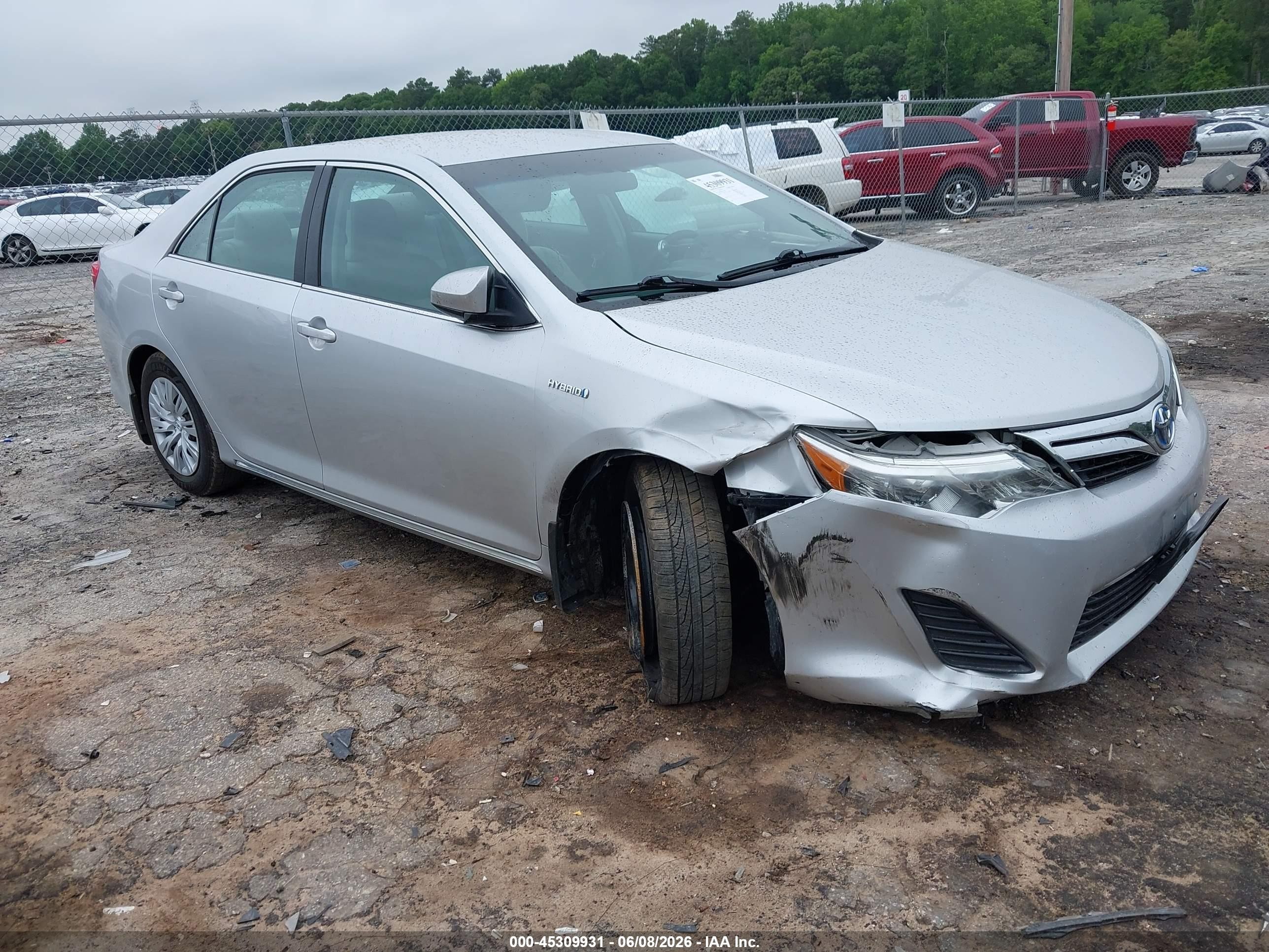 2012 Toyota Camry Hybrid Le Silver vin: 4T1BD1FK3CU021896