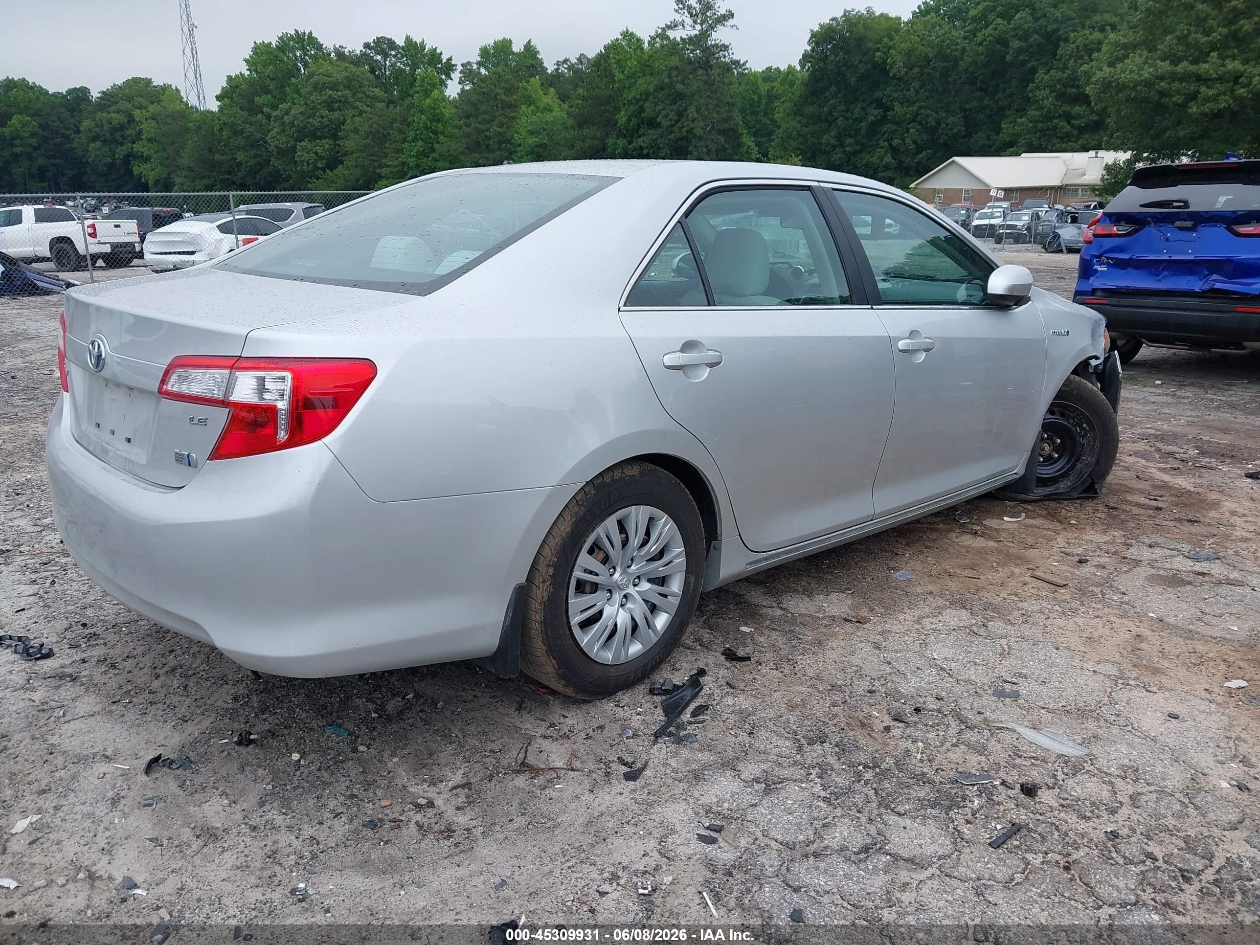 2012 Toyota Camry Hybrid Le Silver vin: 4T1BD1FK3CU021896