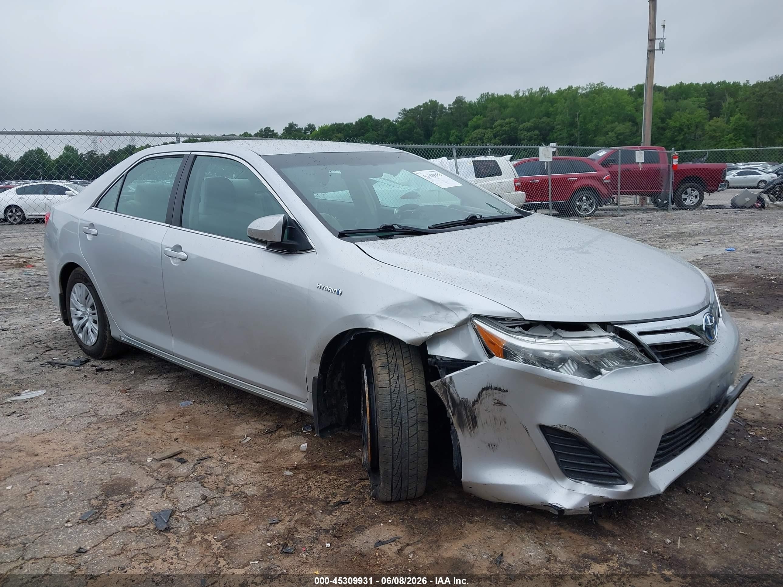 2012 Toyota Camry Hybrid Le Silver vin: 4T1BD1FK3CU021896