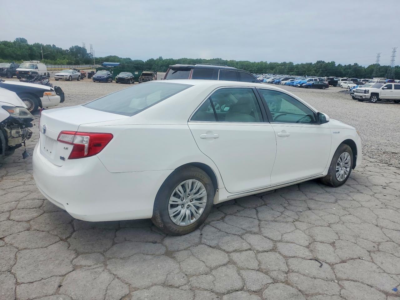 2012 Toyota Camry Hybrid Le White vin: 4T1BD1FK3CU021963