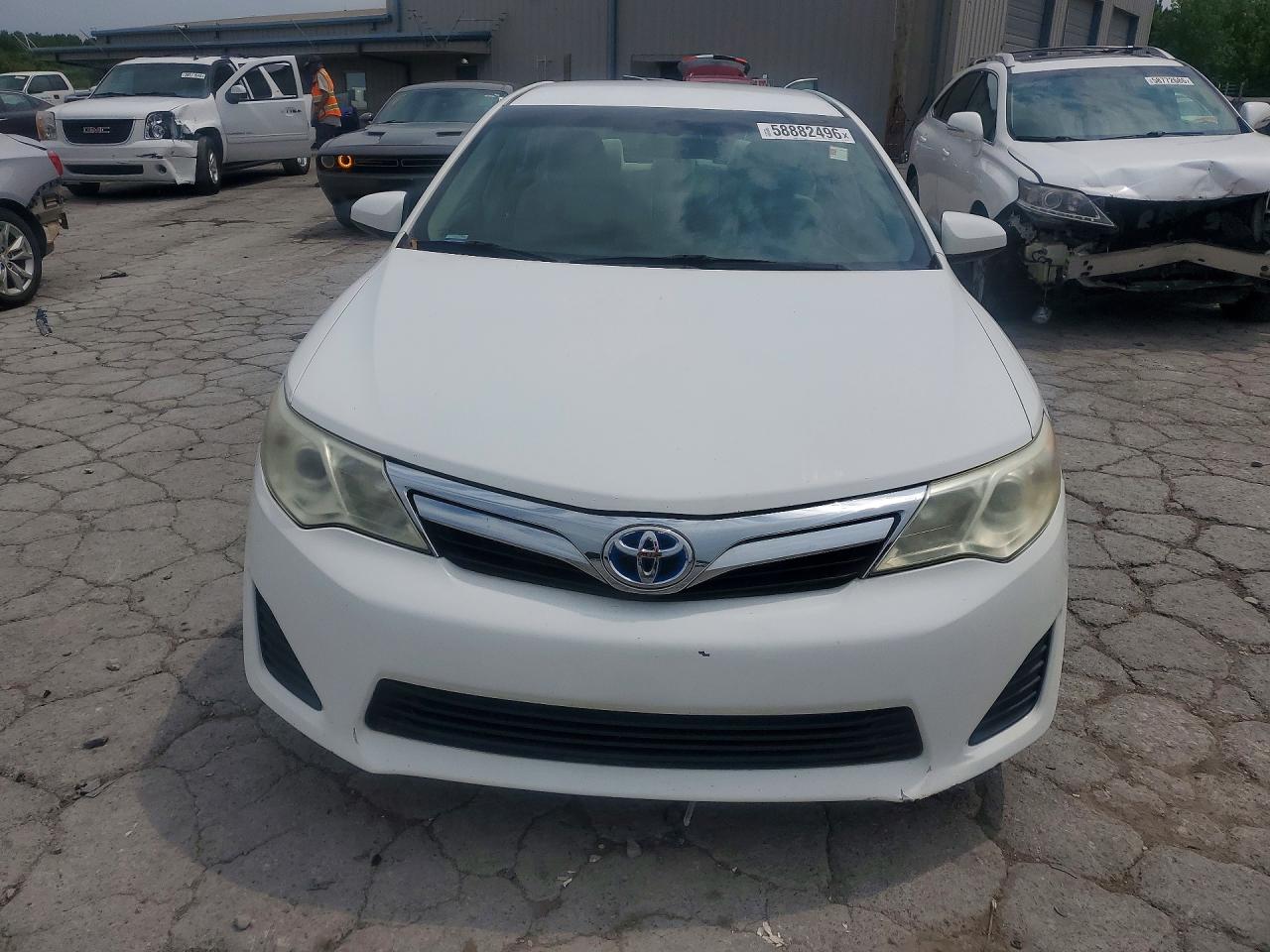 2012 Toyota Camry Hybrid Le White vin: 4T1BD1FK3CU021963