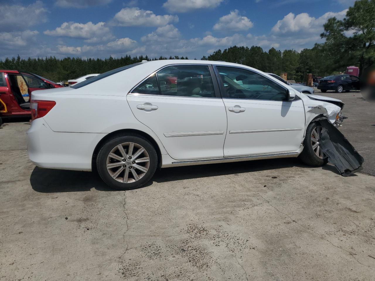 2012 Toyota Camry Hybrid White vin: 4T1BD1FK3CU023681