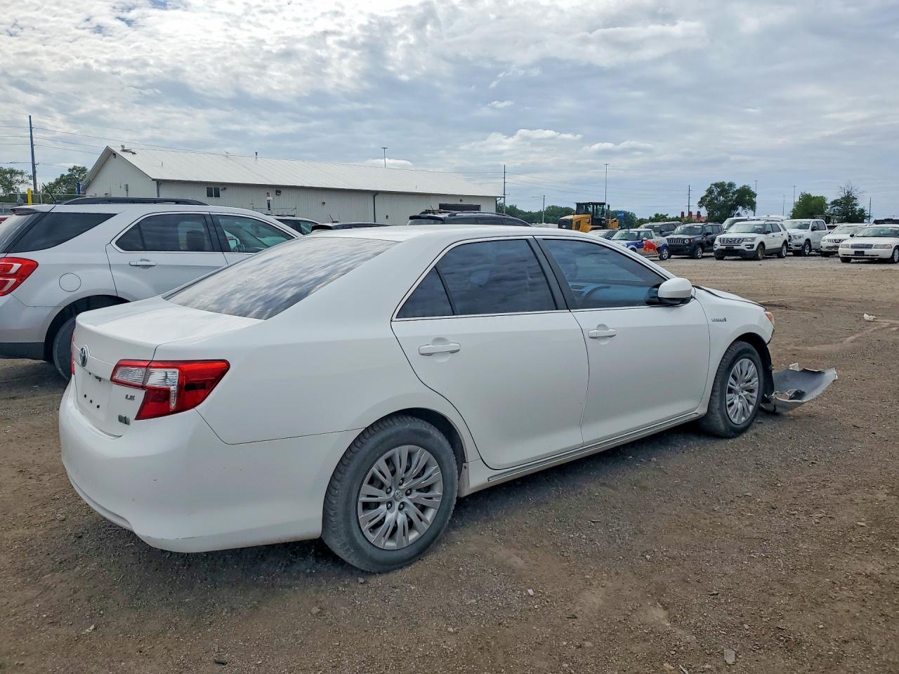 2012 Toyota Camry Hybrid Le White vin: 4T1BD1FK3CU026130