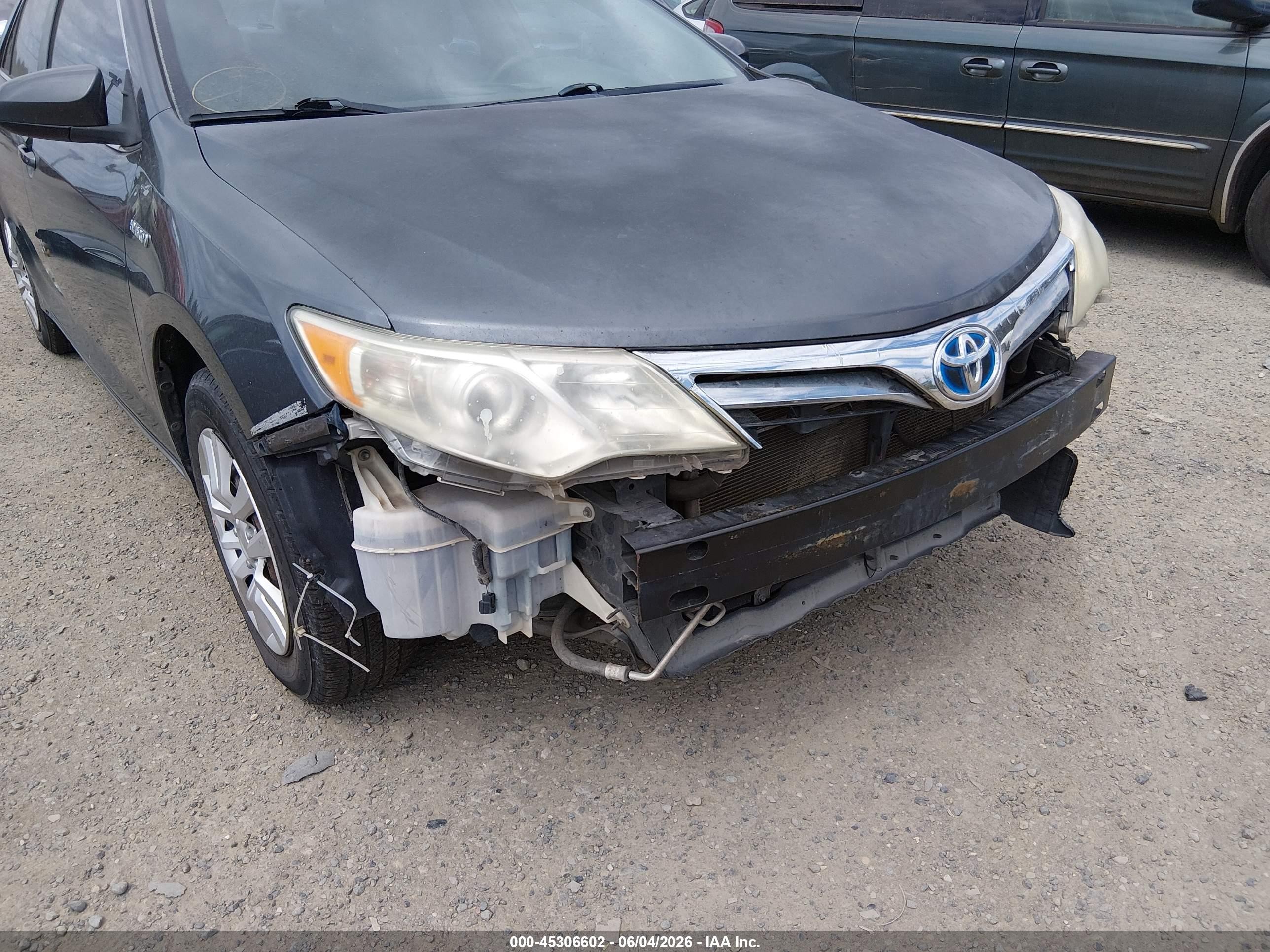 2012 Toyota Camry Hybrid Le Серый vin: 4T1BD1FK3CU031991
