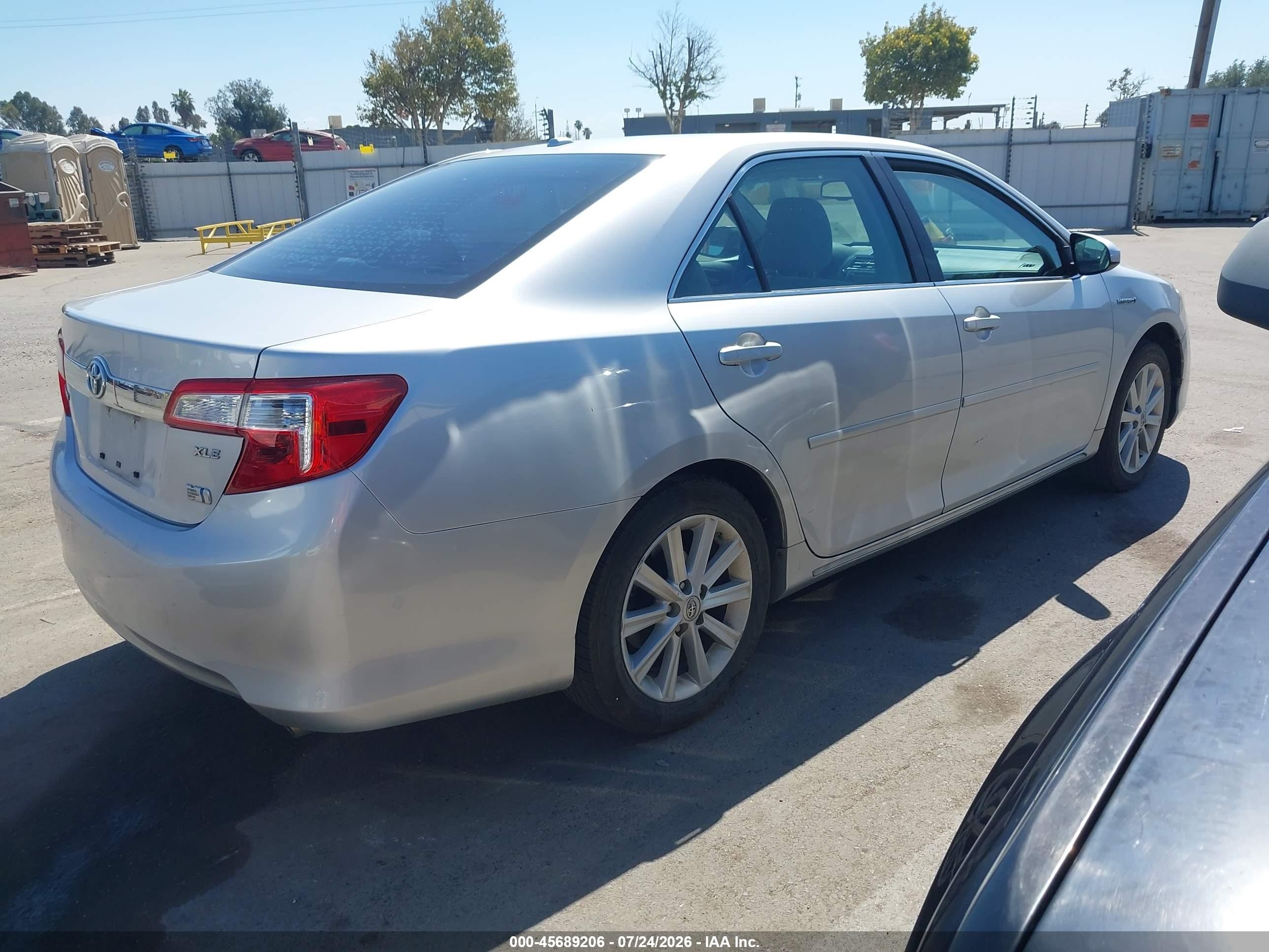 2012 Toyota Camry Hybrid Xle Silver vin: 4T1BD1FK3CU042313