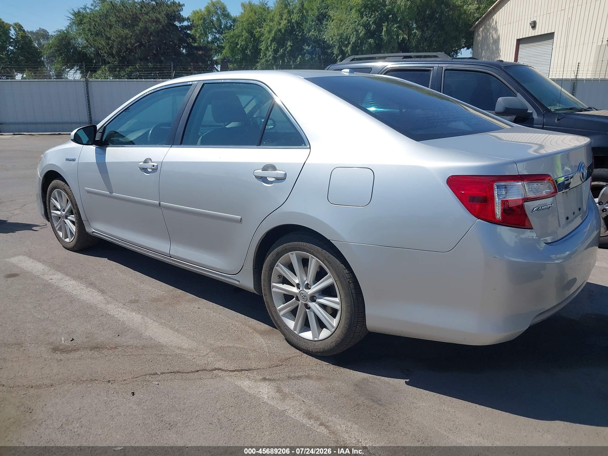 2012 Toyota Camry Hybrid Xle Silver vin: 4T1BD1FK3CU042313
