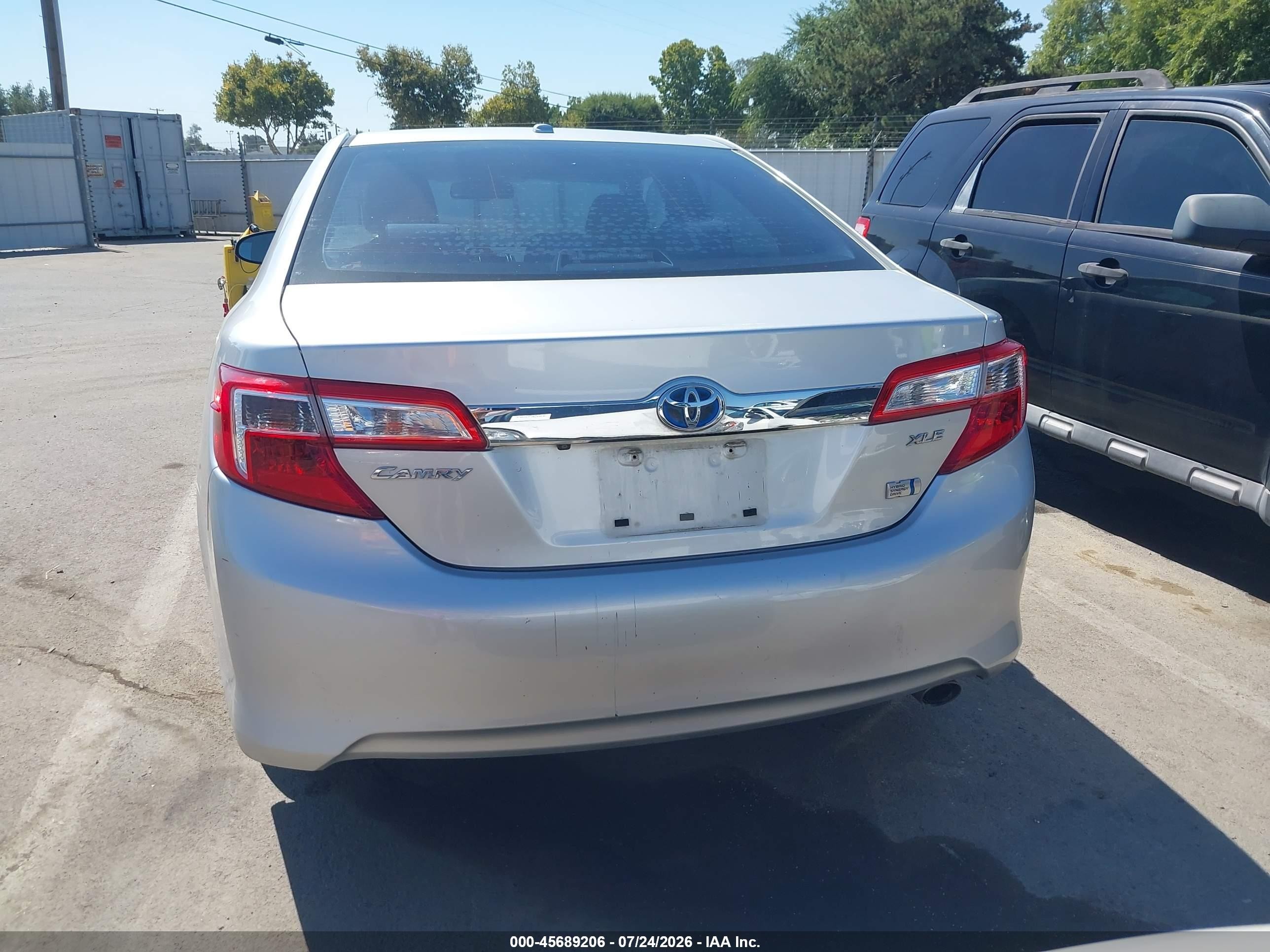 2012 Toyota Camry Hybrid Xle Silver vin: 4T1BD1FK3CU042313