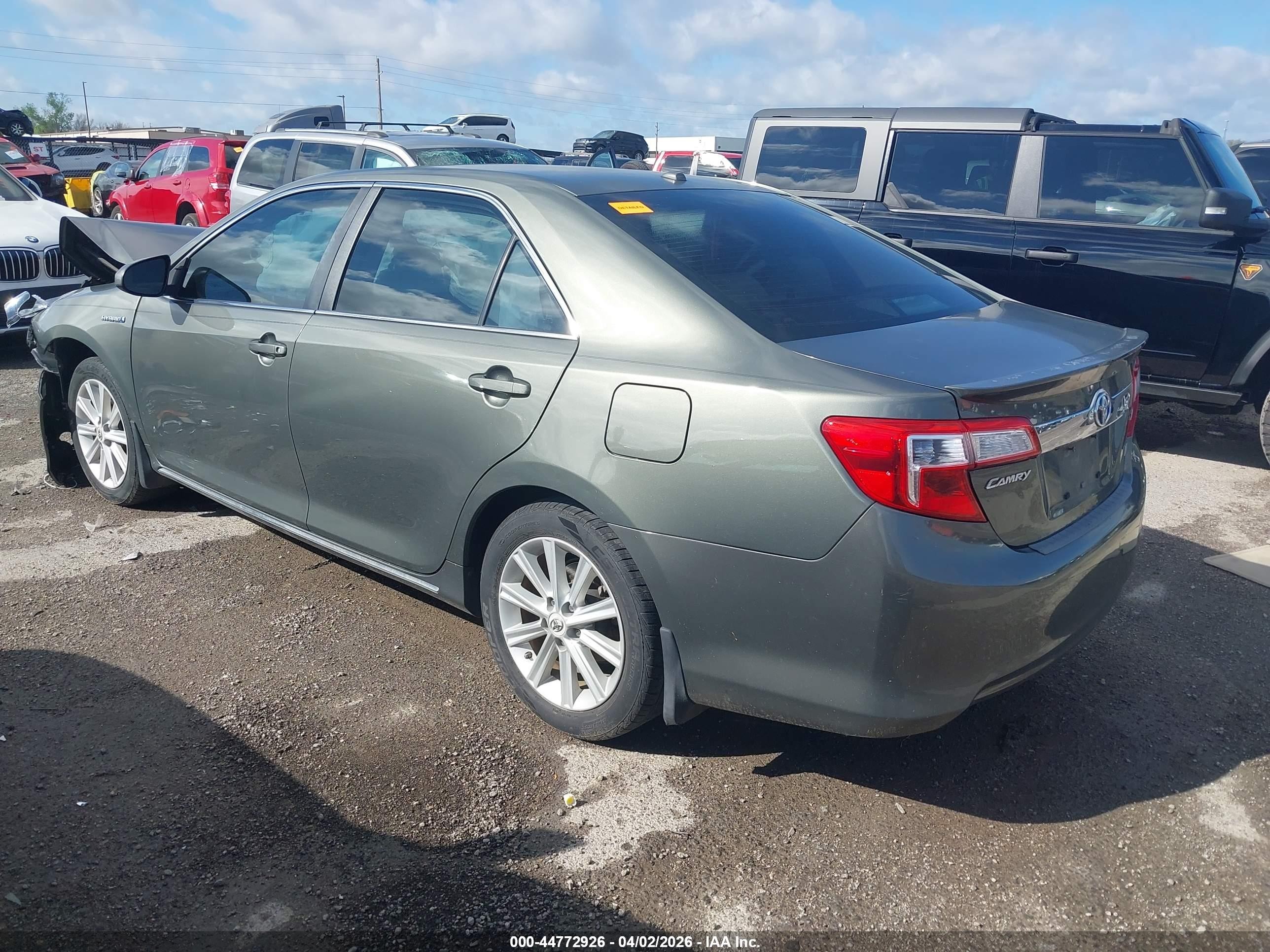 2012 Toyota Camry Hybrid Xle Gray vin: 4T1BD1FK3CU045440