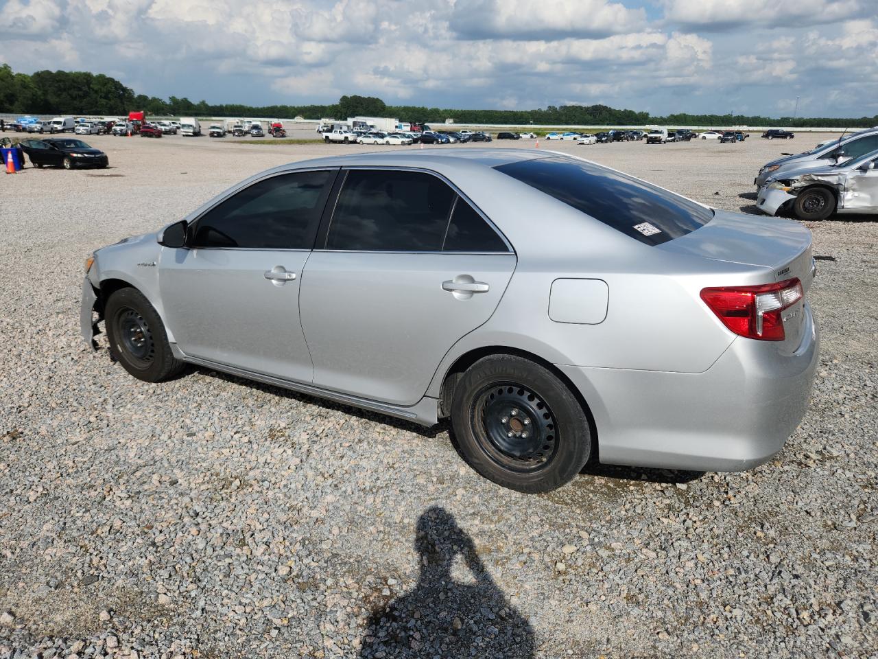 2012 Toyota Camry Hybrid Le Серебряный vin: 4T1BD1FK3CU045888