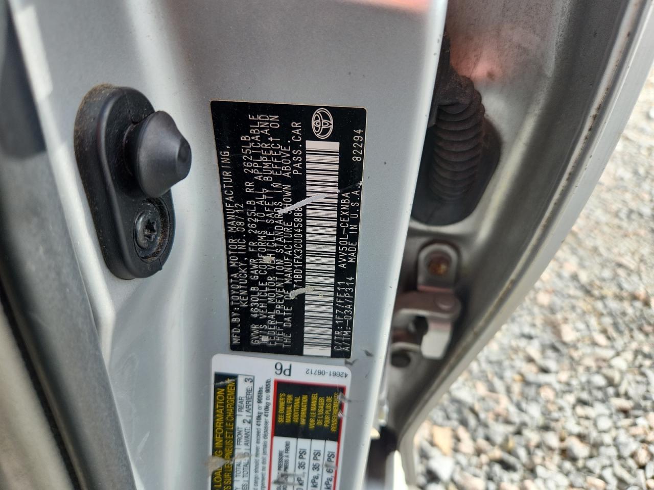 2012 Toyota Camry Hybrid Le Серебряный vin: 4T1BD1FK3CU045888
