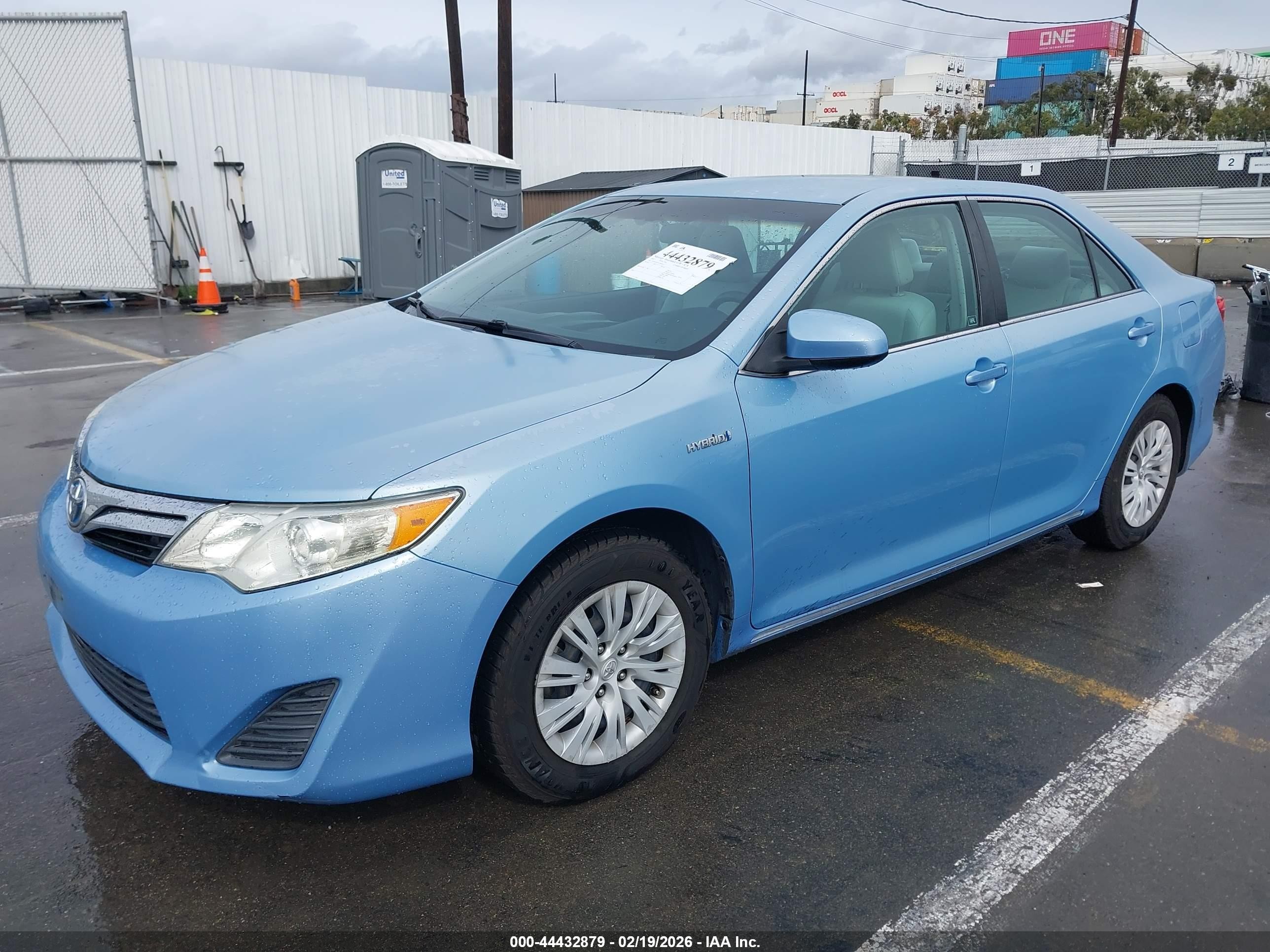 2012 Toyota Camry Hybrid Le Light Blue vin: 4T1BD1FK3CU049052