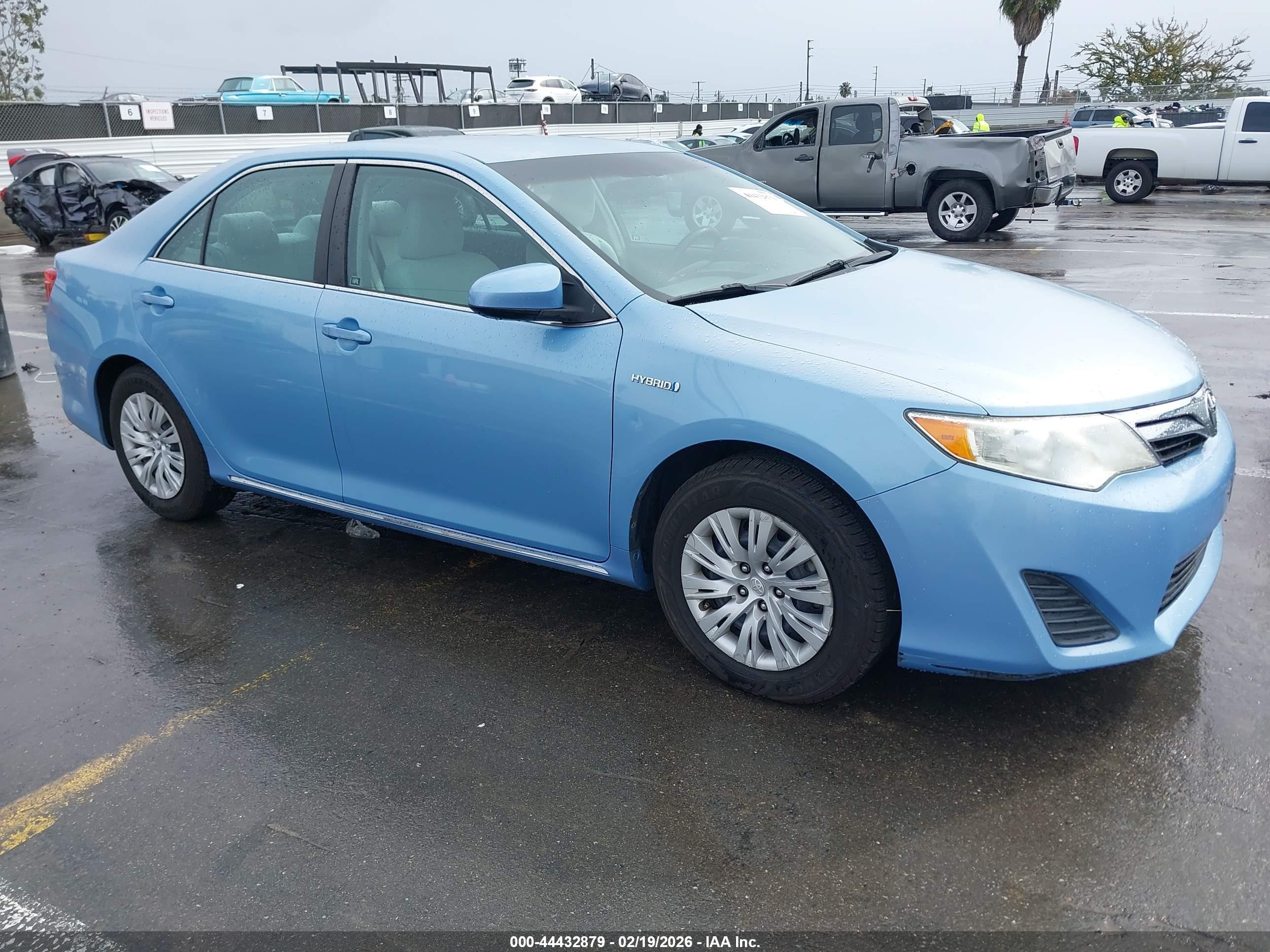 2012 Toyota Camry Hybrid Le Light Blue vin: 4T1BD1FK3CU049052