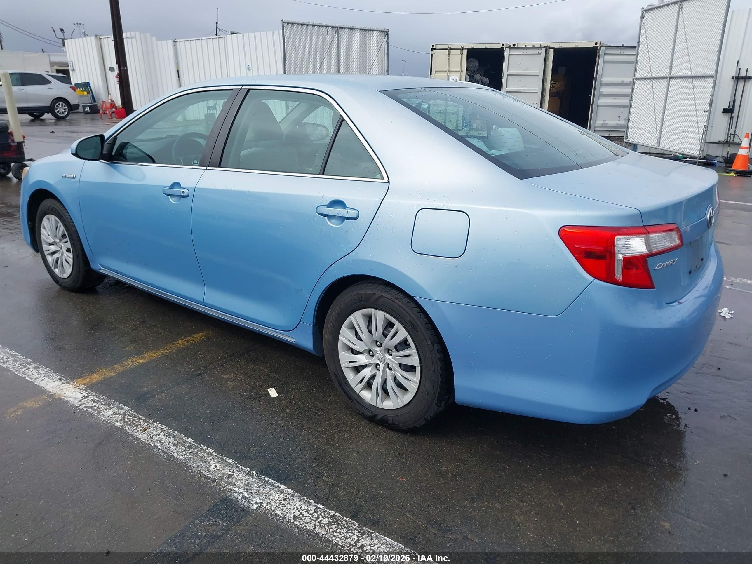 2012 Toyota Camry Hybrid Le Light Blue vin: 4T1BD1FK3CU049052