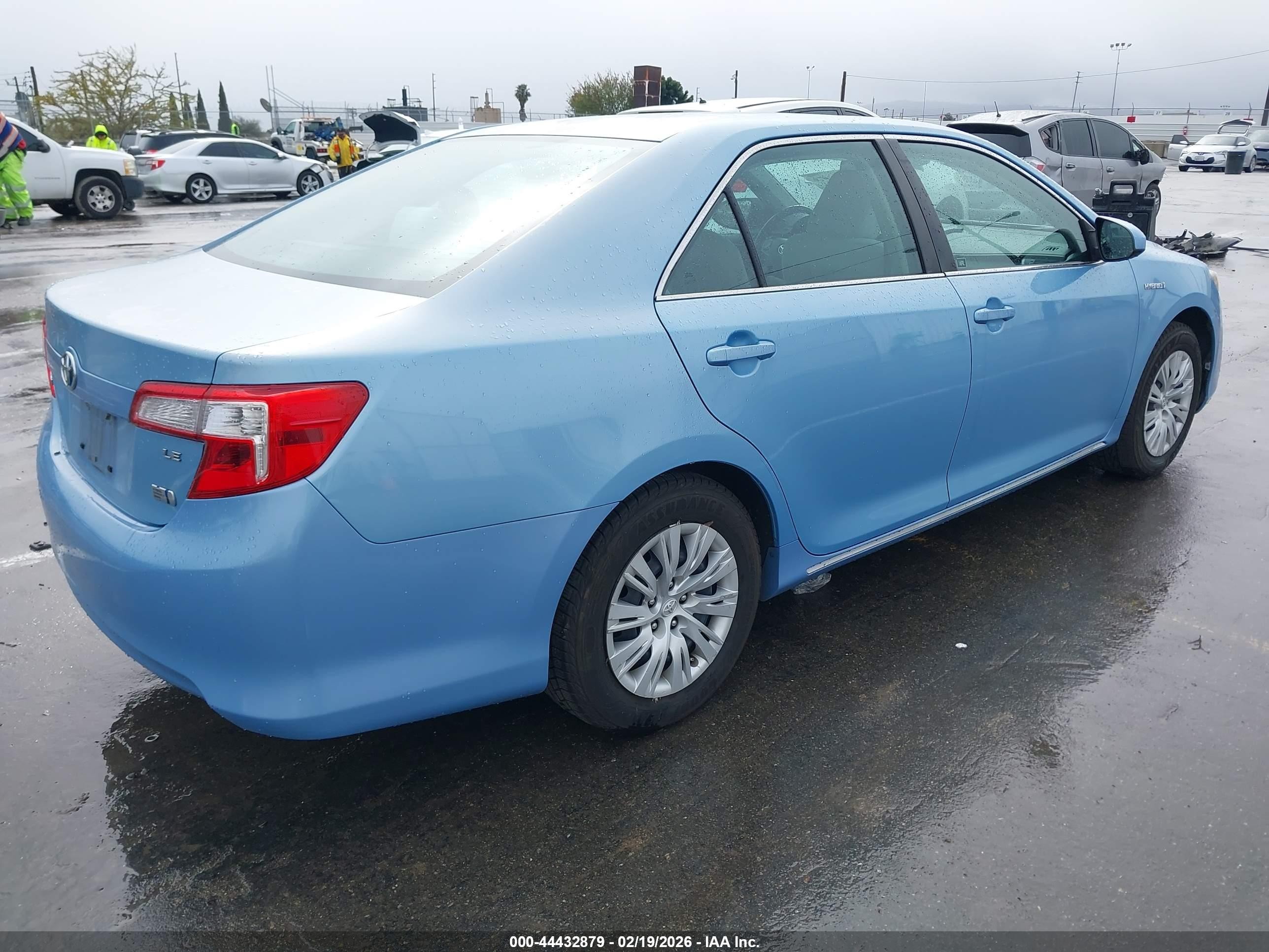 2012 Toyota Camry Hybrid Le Light Blue vin: 4T1BD1FK3CU049052