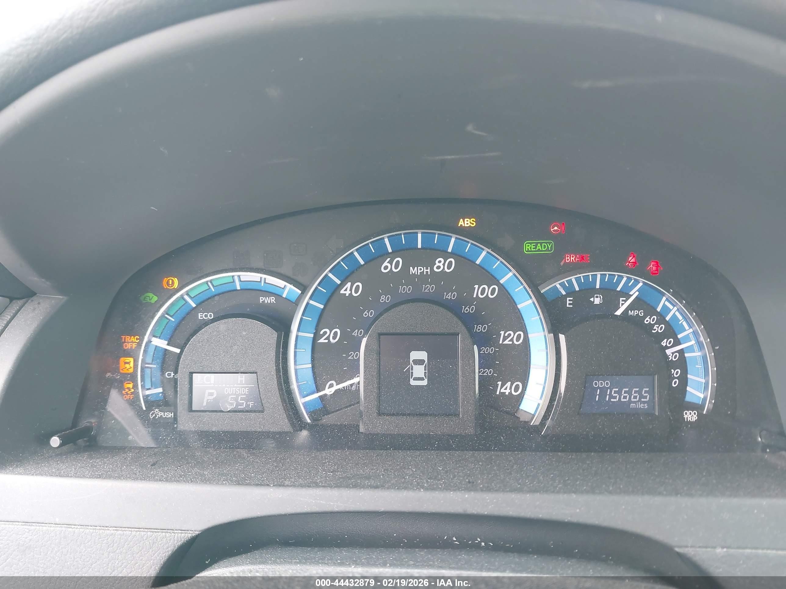2012 Toyota Camry Hybrid Le Light Blue vin: 4T1BD1FK3CU049052