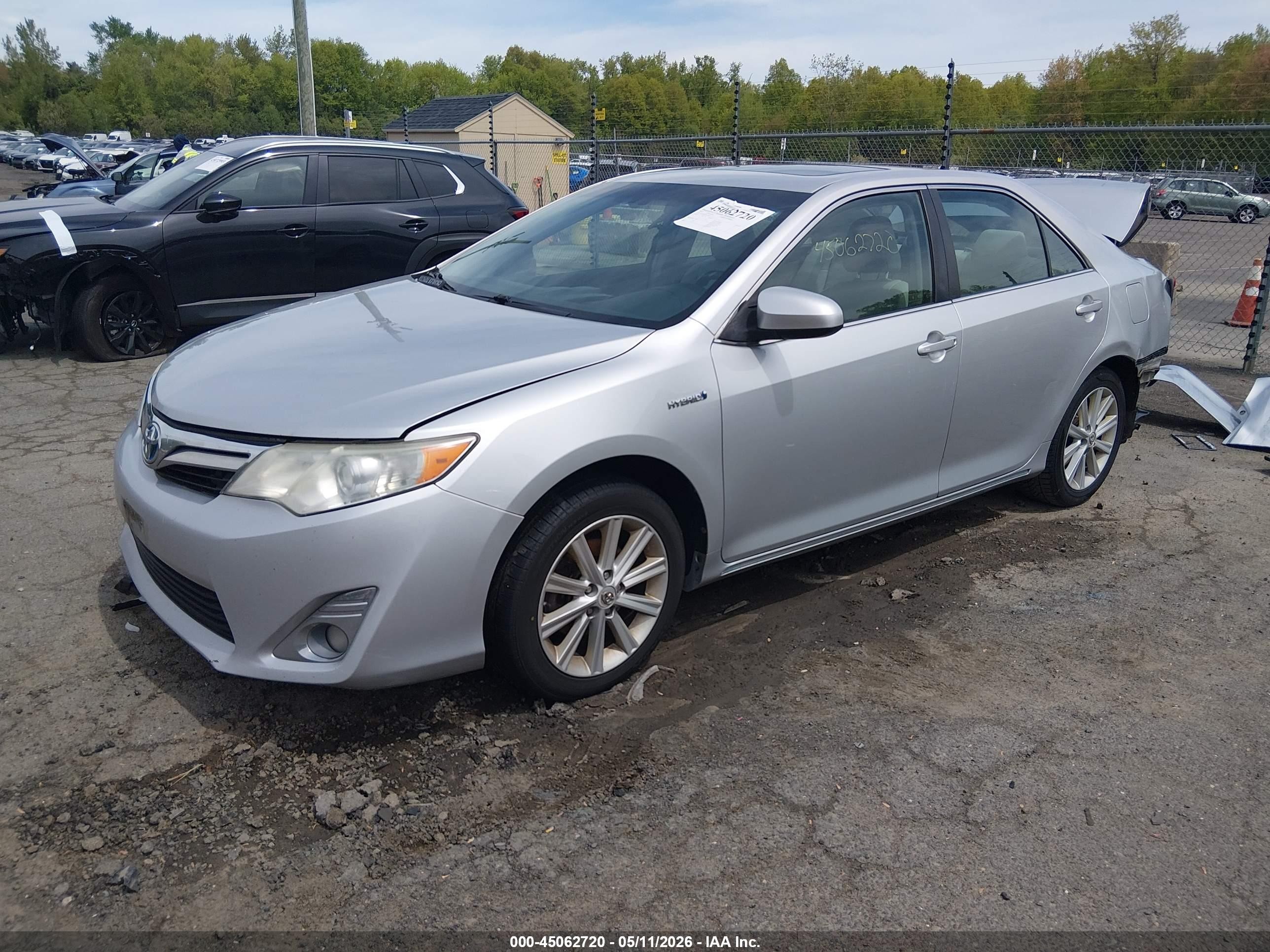 2012 Toyota Camry Hybrid Xle Серебряный vin: 4T1BD1FK3CU050251