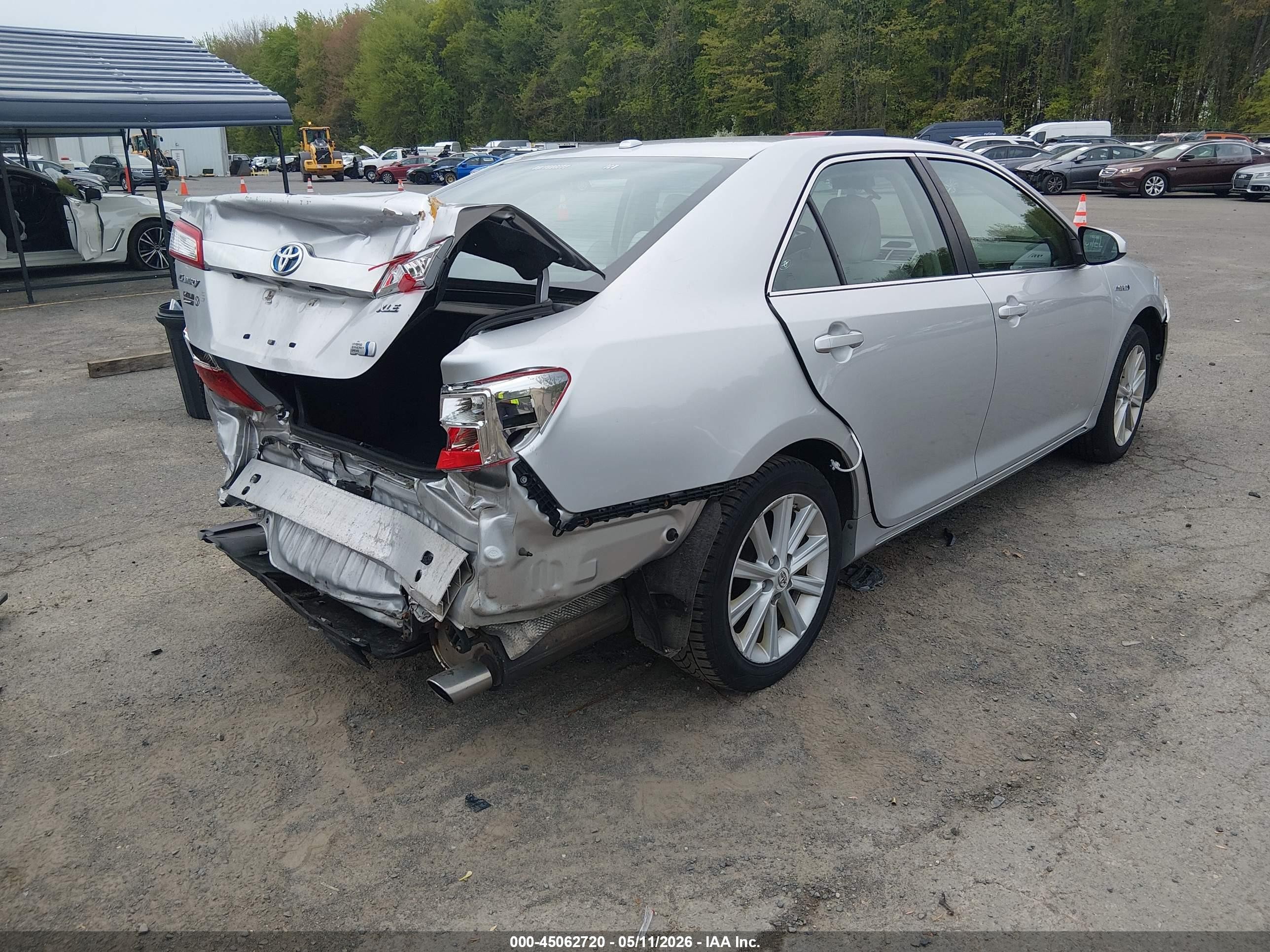 2012 Toyota Camry Hybrid Xle Серебряный vin: 4T1BD1FK3CU050251