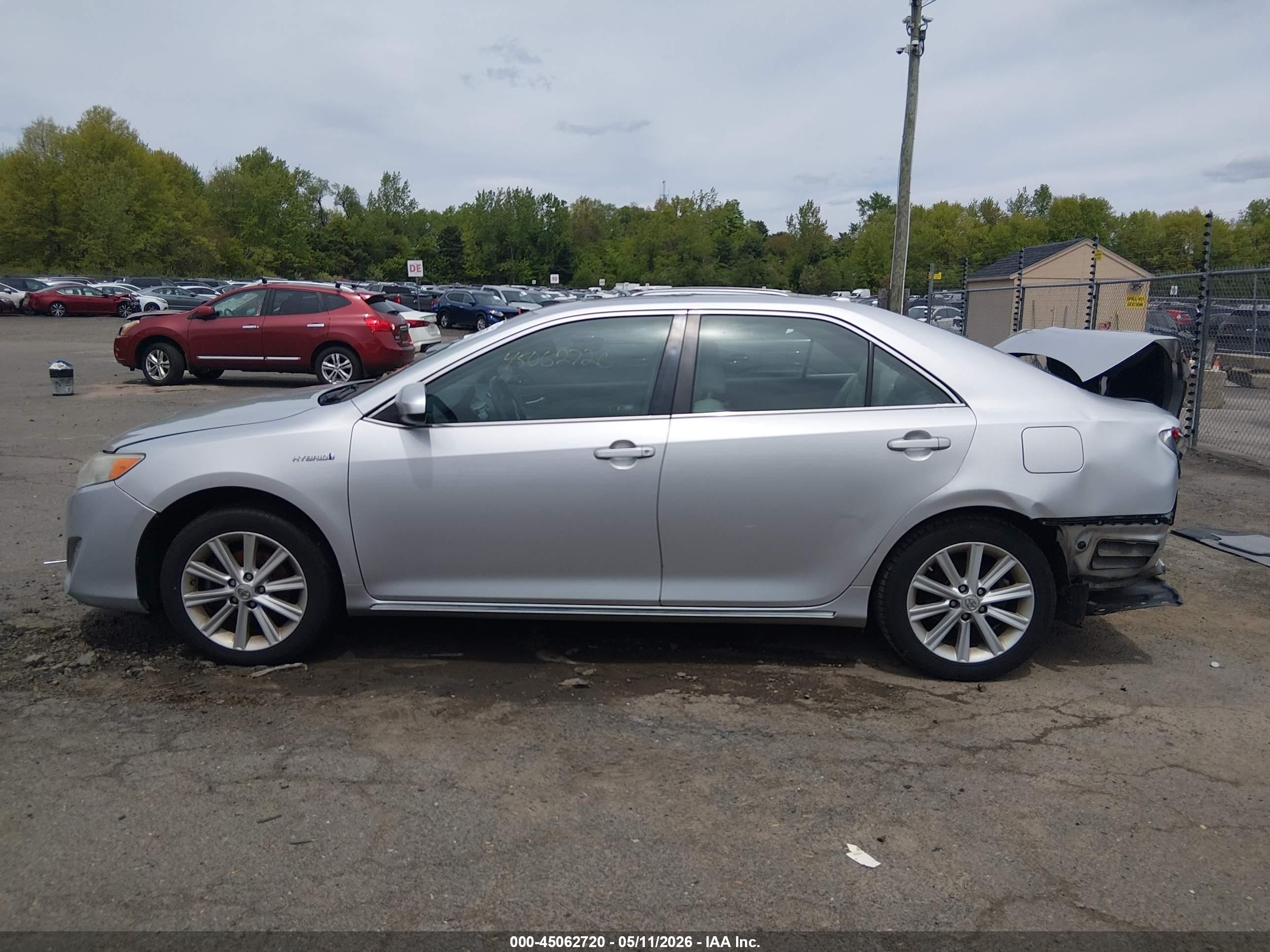 2012 Toyota Camry Hybrid Xle Серебряный vin: 4T1BD1FK3CU050251