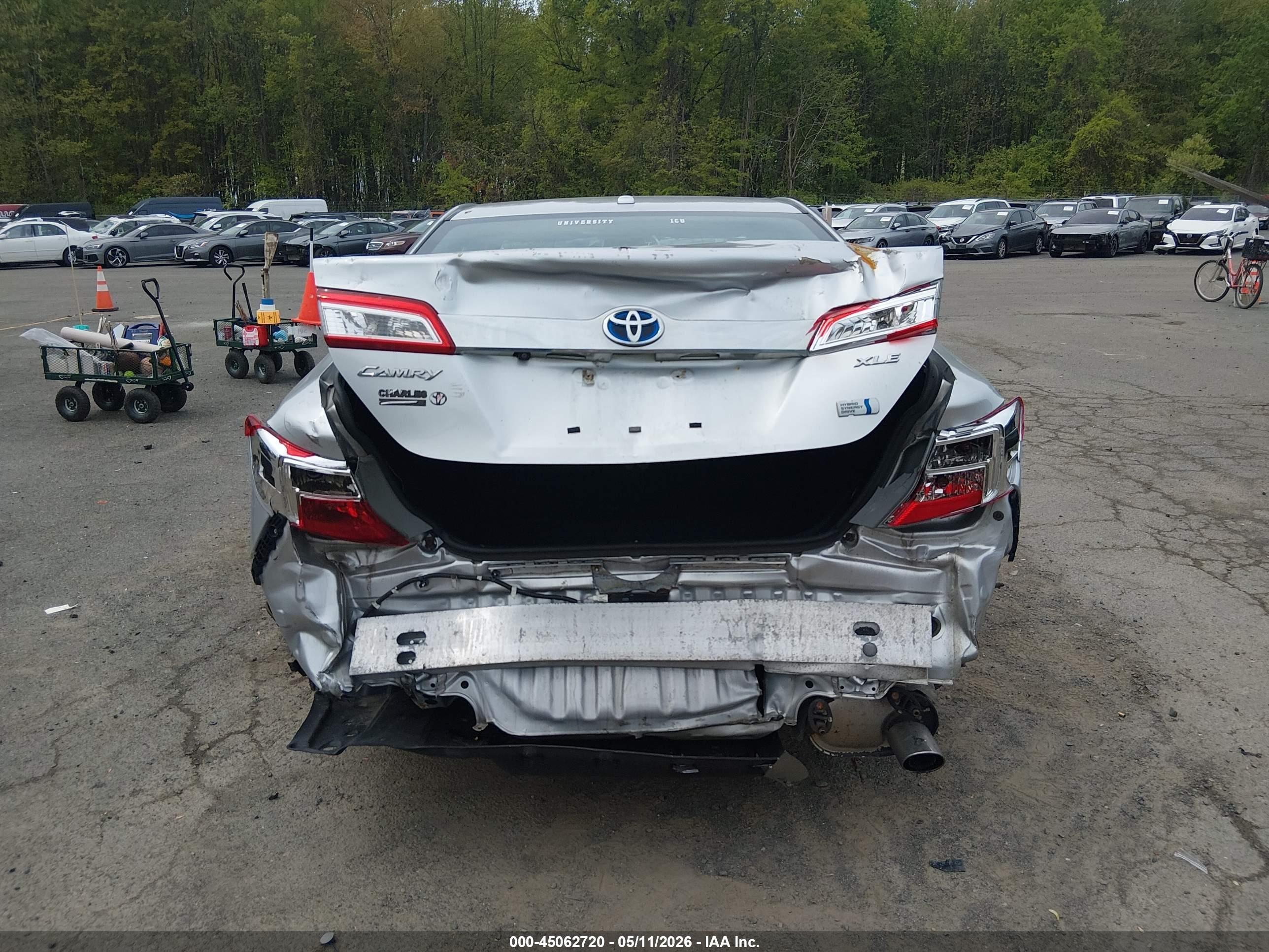 2012 Toyota Camry Hybrid Xle Серебряный vin: 4T1BD1FK3CU050251