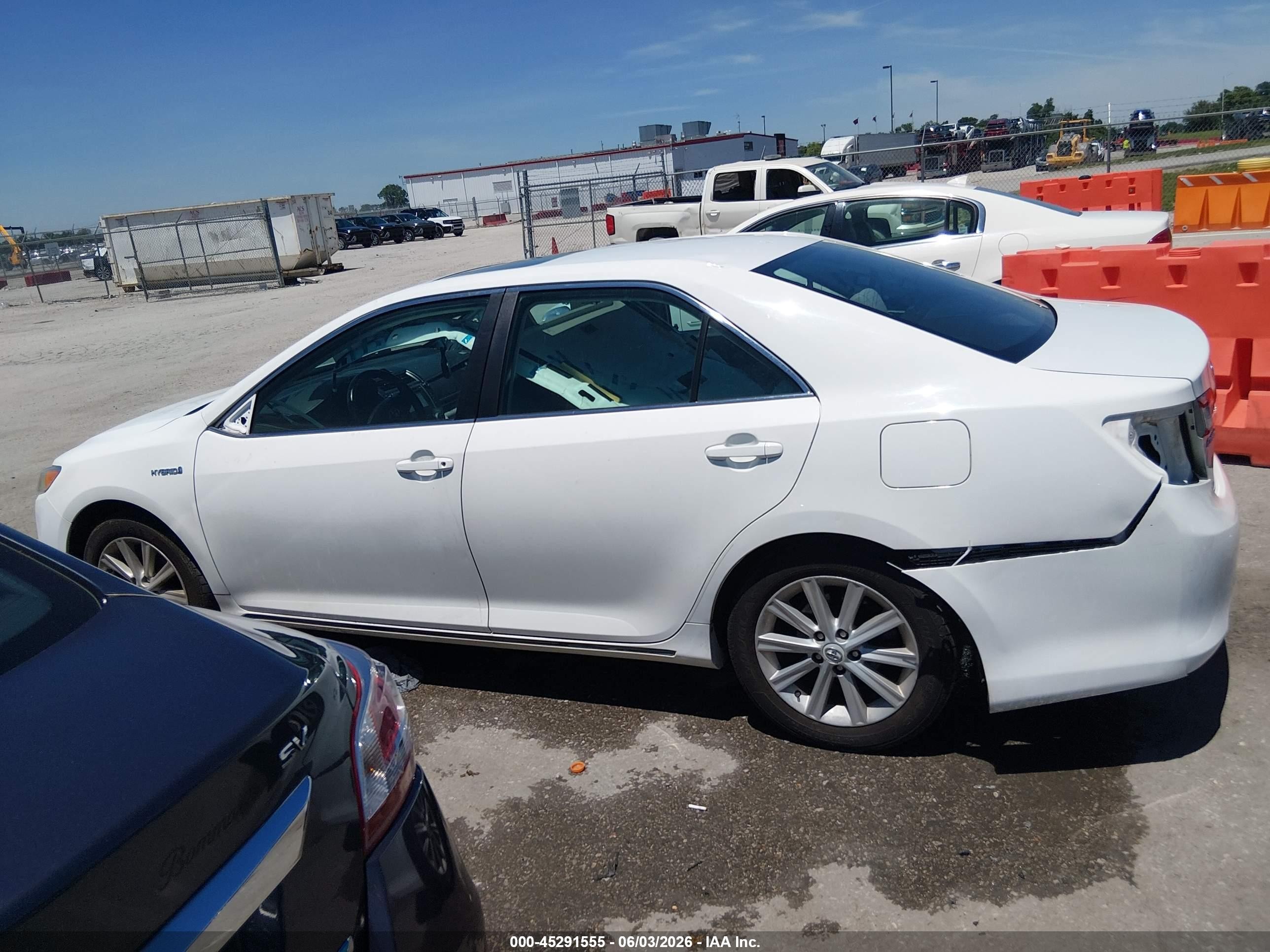 2012 Toyota Camry Hybrid Xle White vin: 4T1BD1FK3CU053201