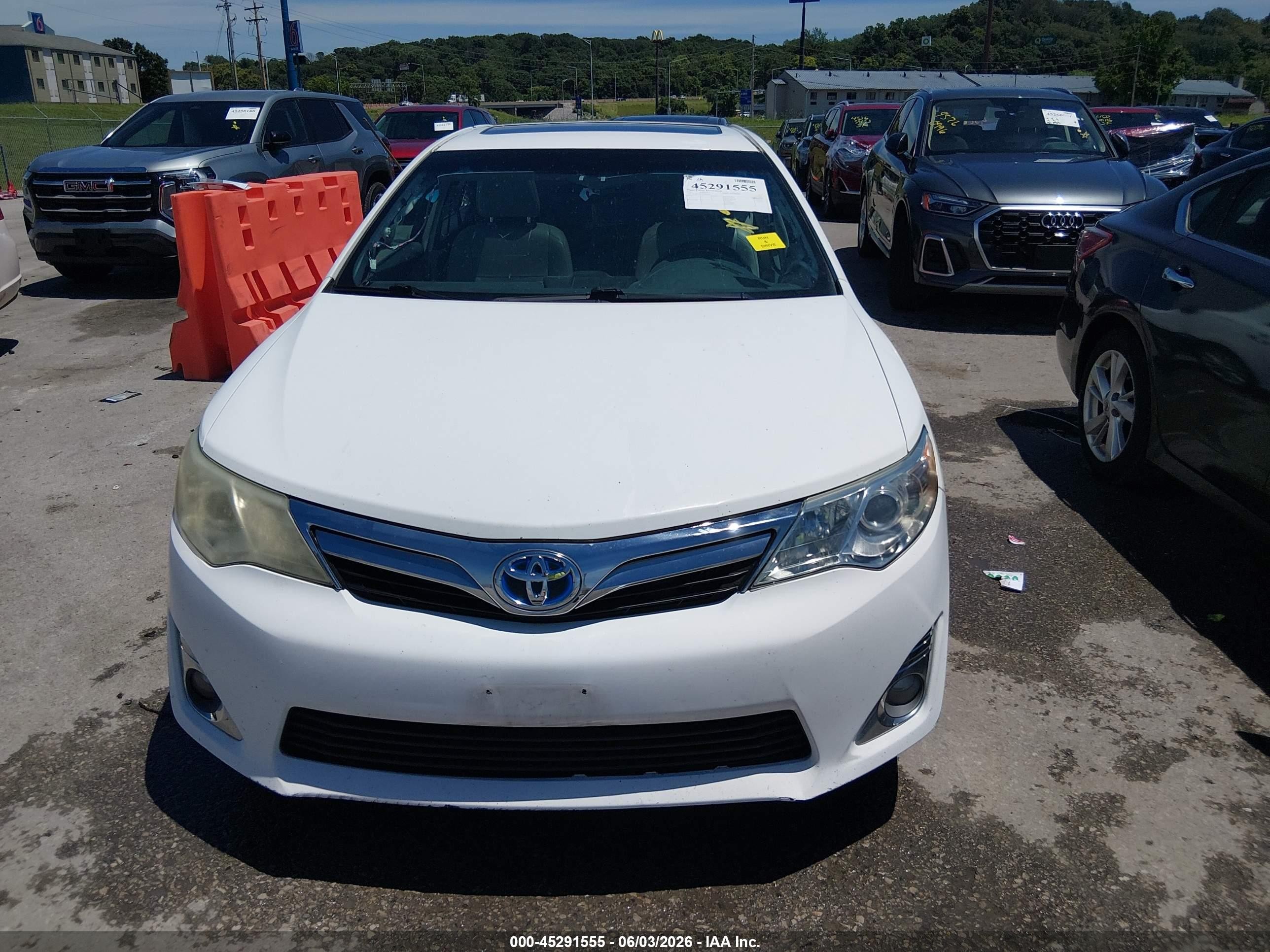2012 Toyota Camry Hybrid Xle White vin: 4T1BD1FK3CU053201