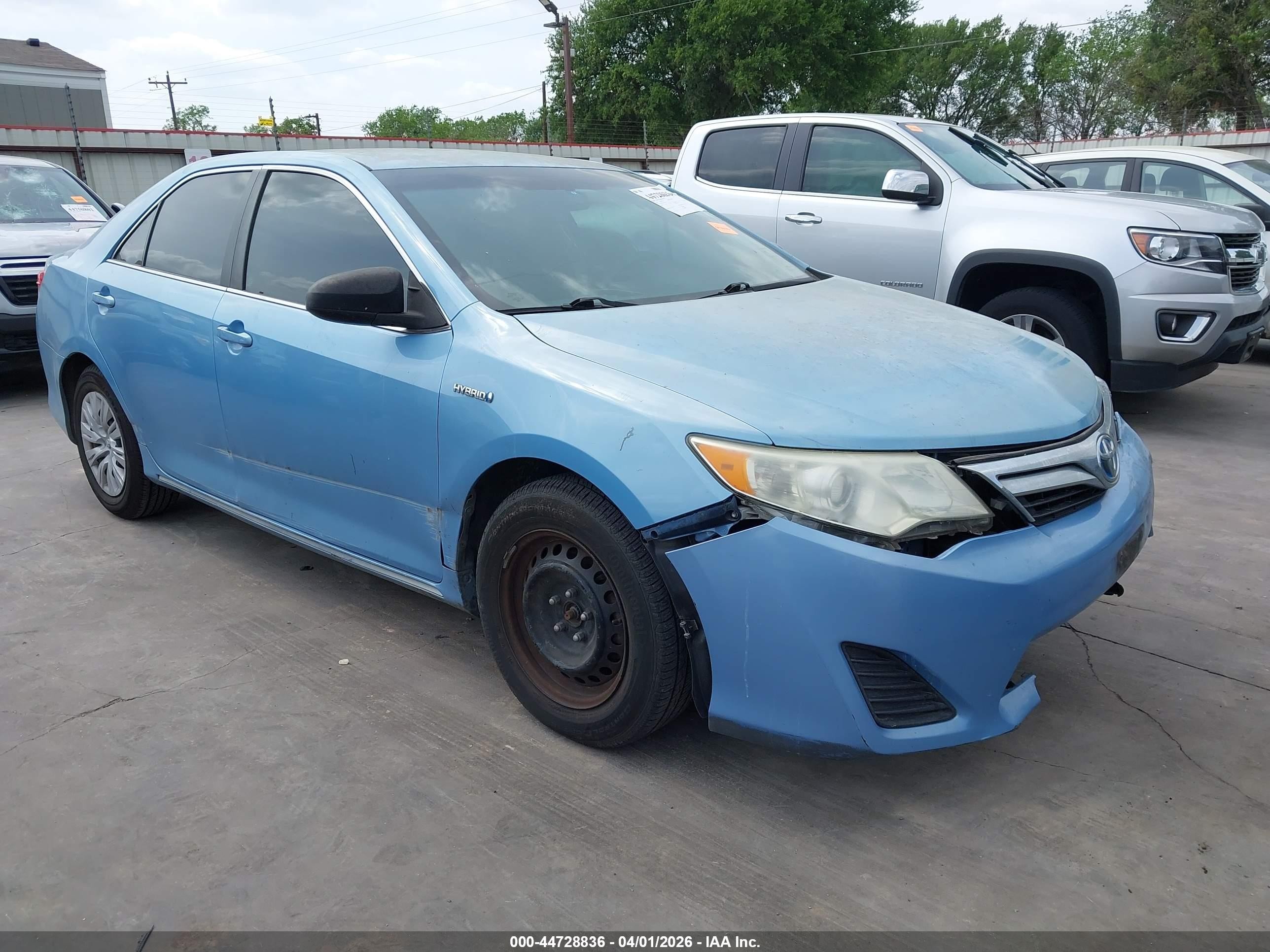 2012 Toyota Camry Hybrid Le Light Blue vin: 4T1BD1FK3CU054249