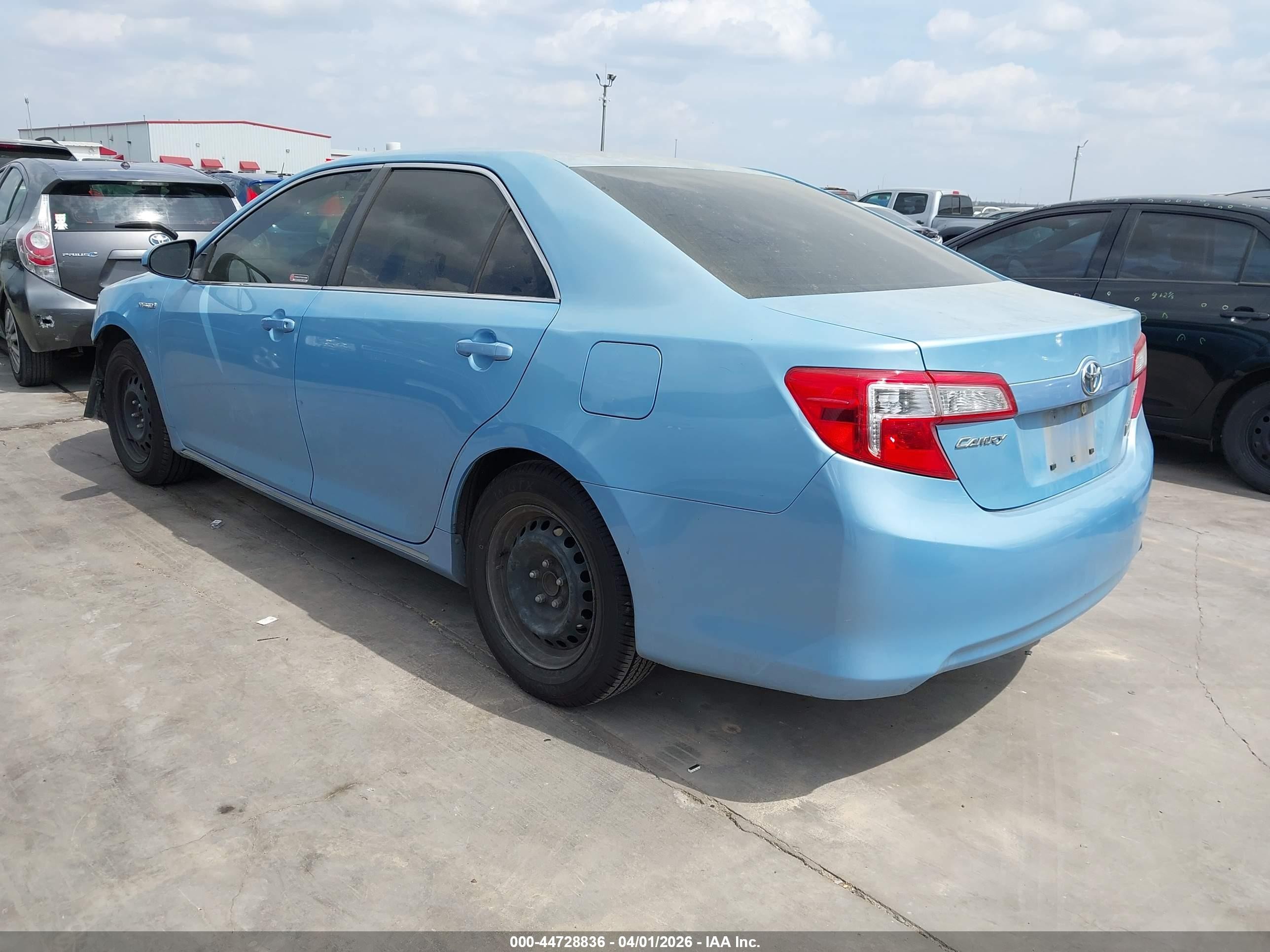 2012 Toyota Camry Hybrid Le Light Blue vin: 4T1BD1FK3CU054249