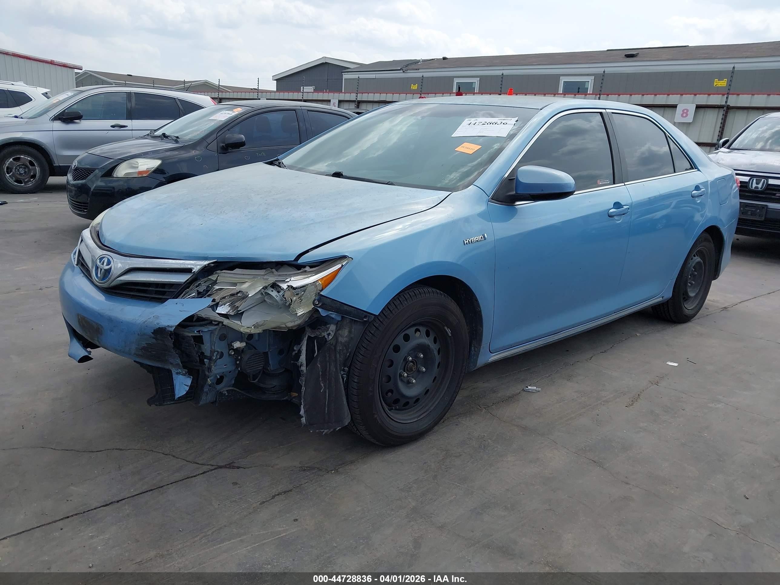 2012 Toyota Camry Hybrid Le Light Blue vin: 4T1BD1FK3CU054249