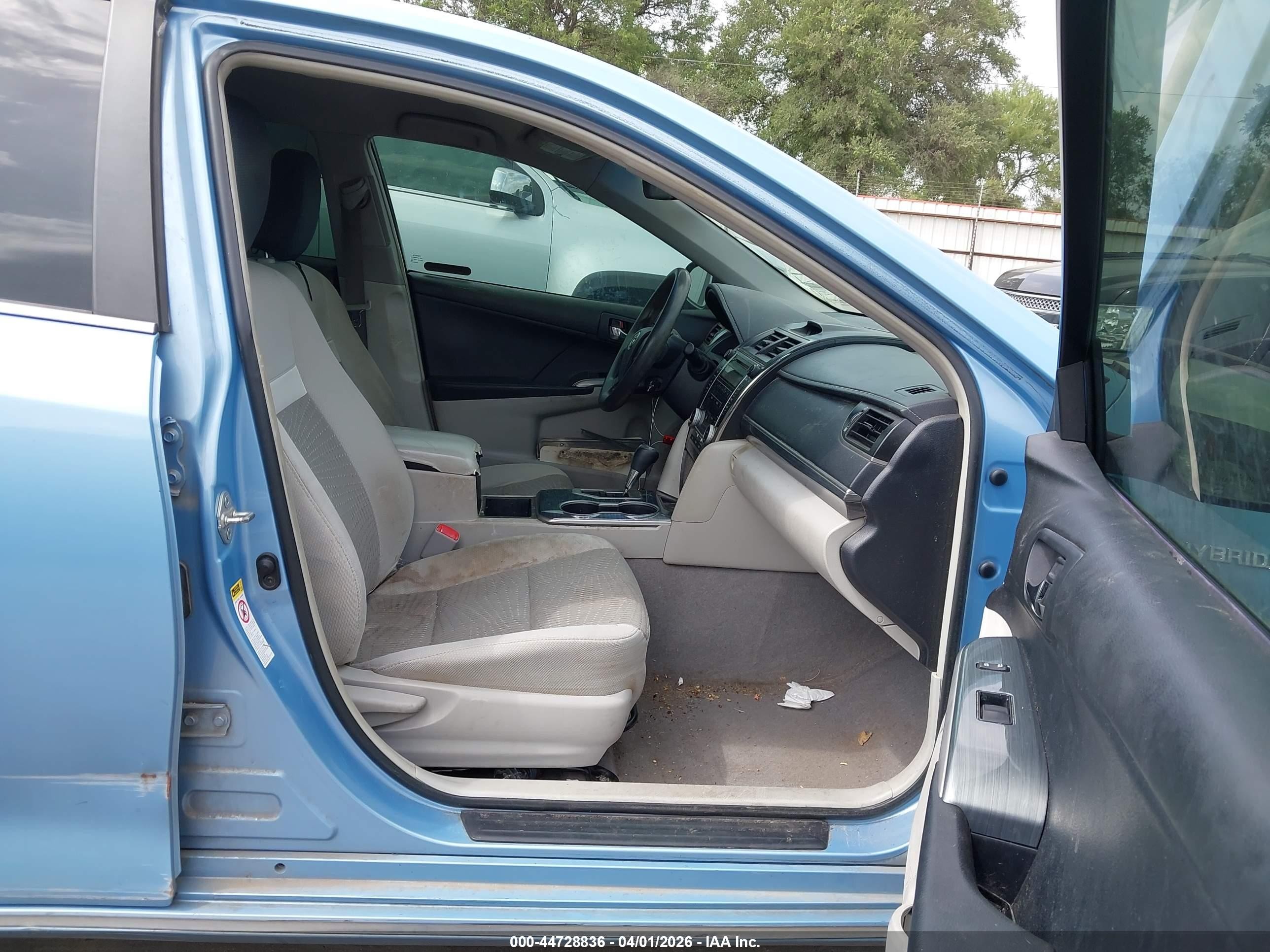 2012 Toyota Camry Hybrid Le Light Blue vin: 4T1BD1FK3CU054249