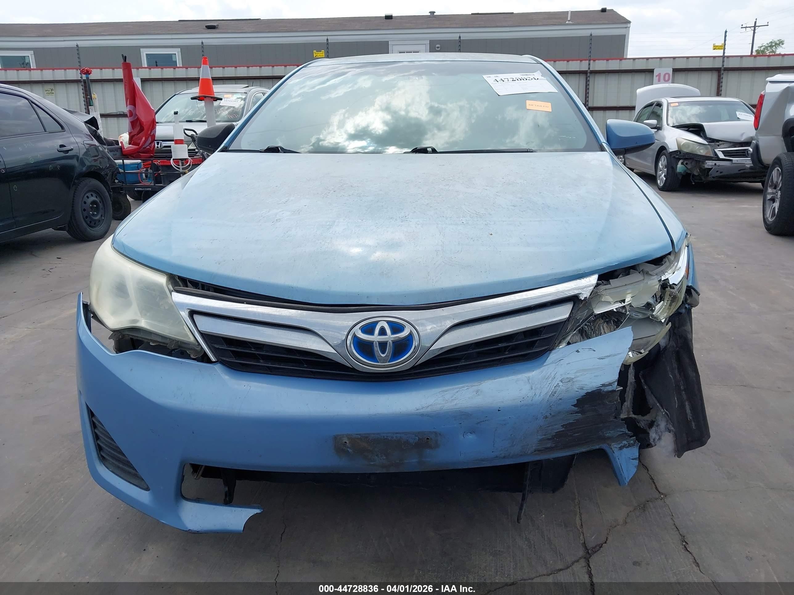 2012 Toyota Camry Hybrid Le Light Blue vin: 4T1BD1FK3CU054249