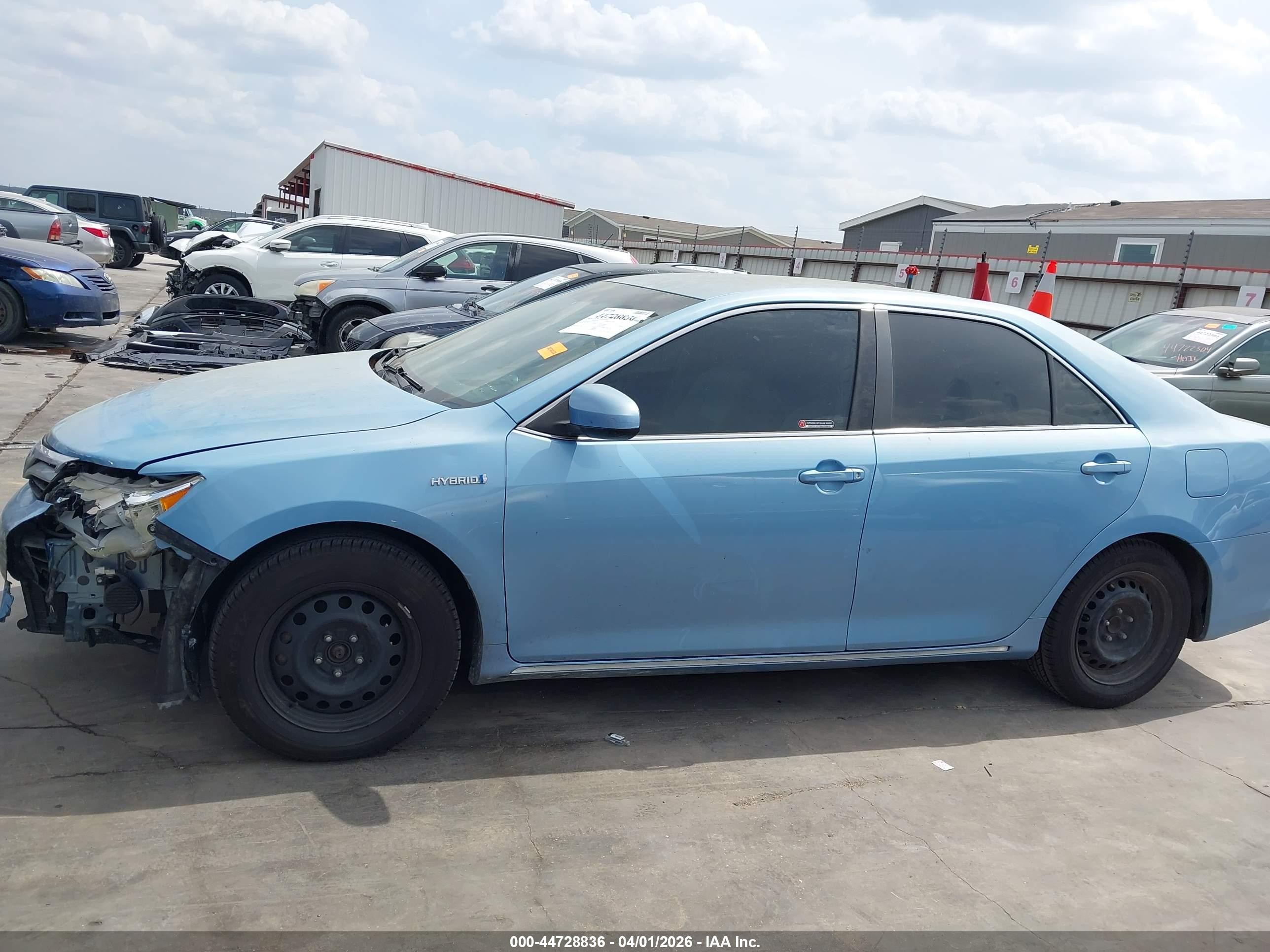 2012 Toyota Camry Hybrid Le Light Blue vin: 4T1BD1FK3CU054249