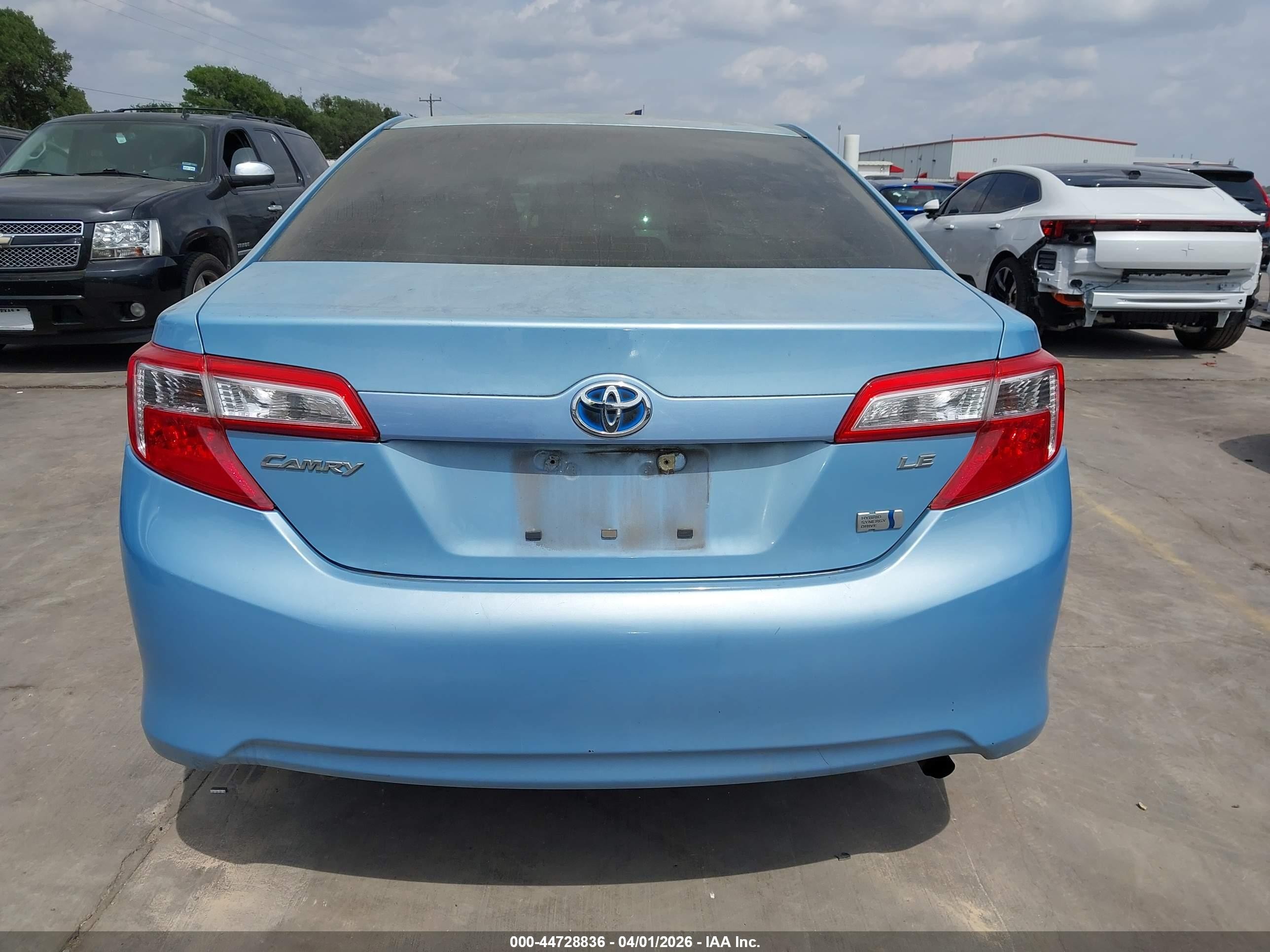 2012 Toyota Camry Hybrid Le Light Blue vin: 4T1BD1FK3CU054249