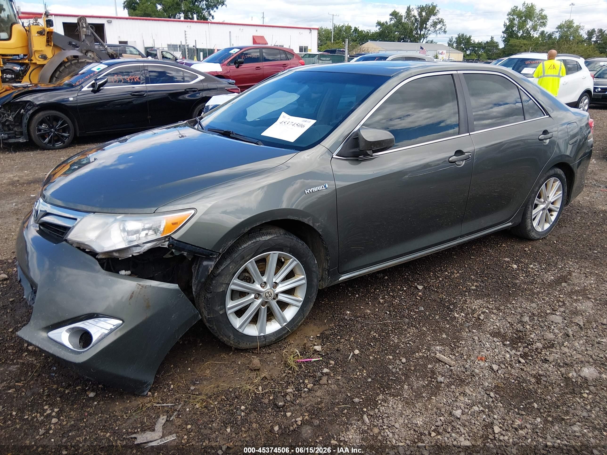 2012 Toyota Camry Hybrid Xle Gray vin: 4T1BD1FK3CU056194