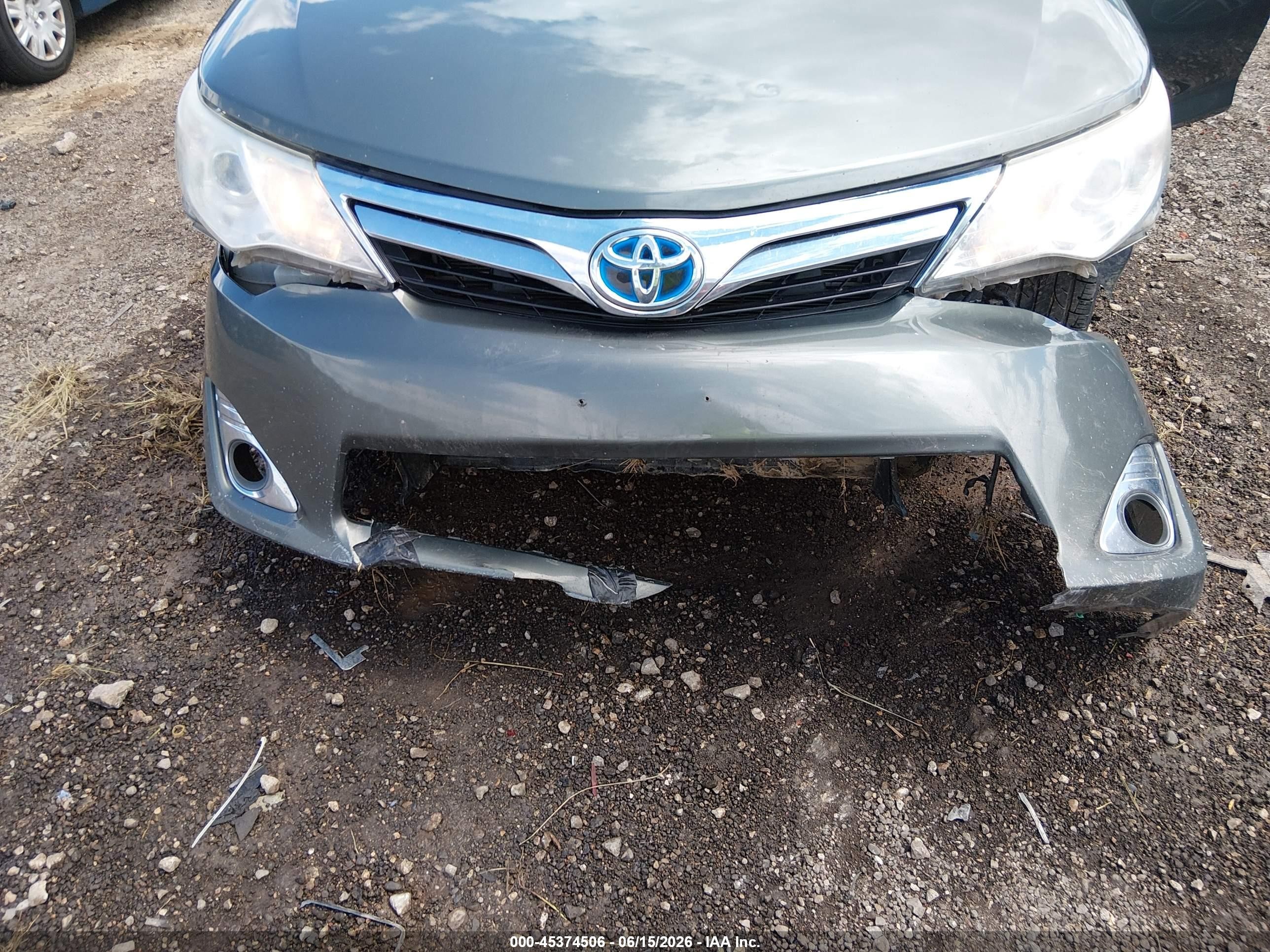2012 Toyota Camry Hybrid Xle Gray vin: 4T1BD1FK3CU056194