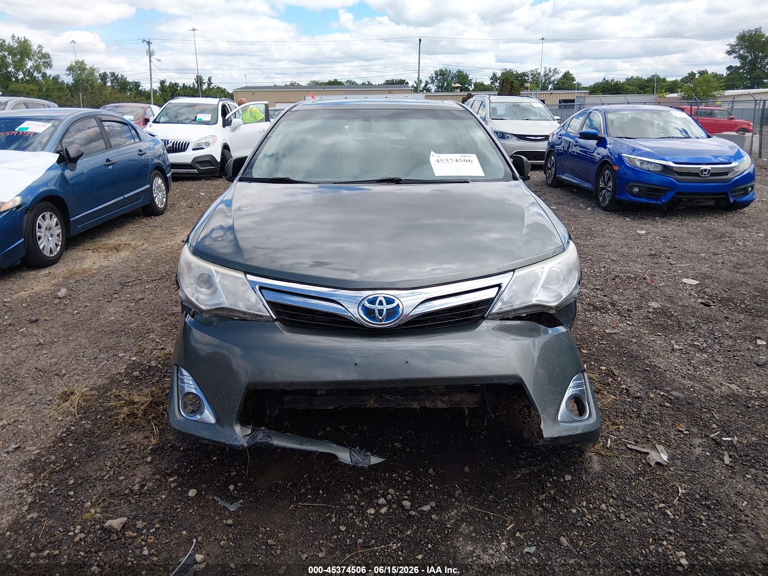 2012 Toyota Camry Hybrid Xle Gray vin: 4T1BD1FK3CU056194