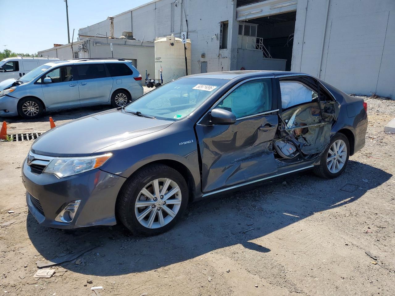 2012 Toyota Camry Hybrid Xle Gray vin: 4T1BD1FK3CU058513