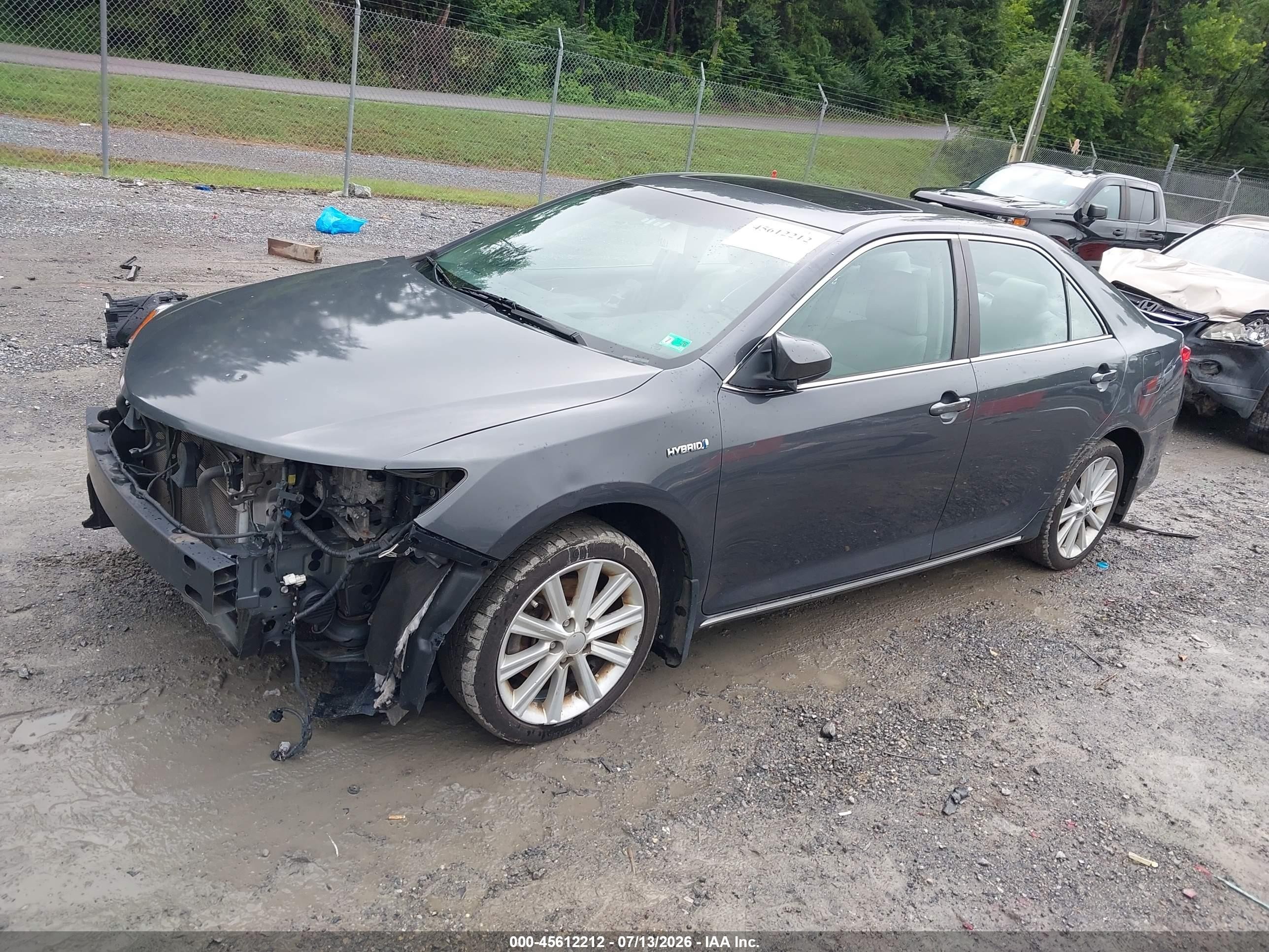 2012 Toyota Camry Hybrid Xle Gray vin: 4T1BD1FK3CU058821