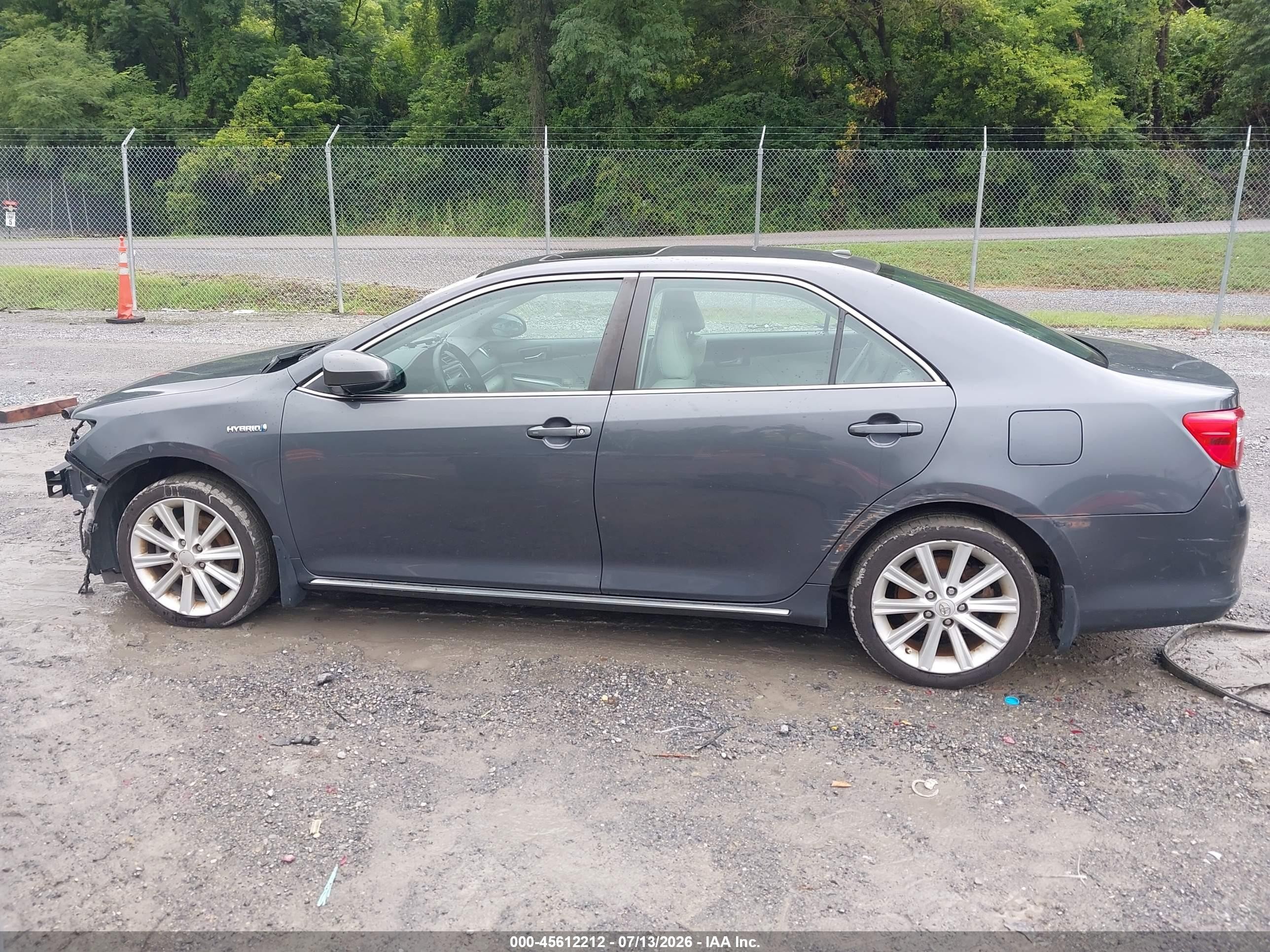 2012 Toyota Camry Hybrid Xle Gray vin: 4T1BD1FK3CU058821