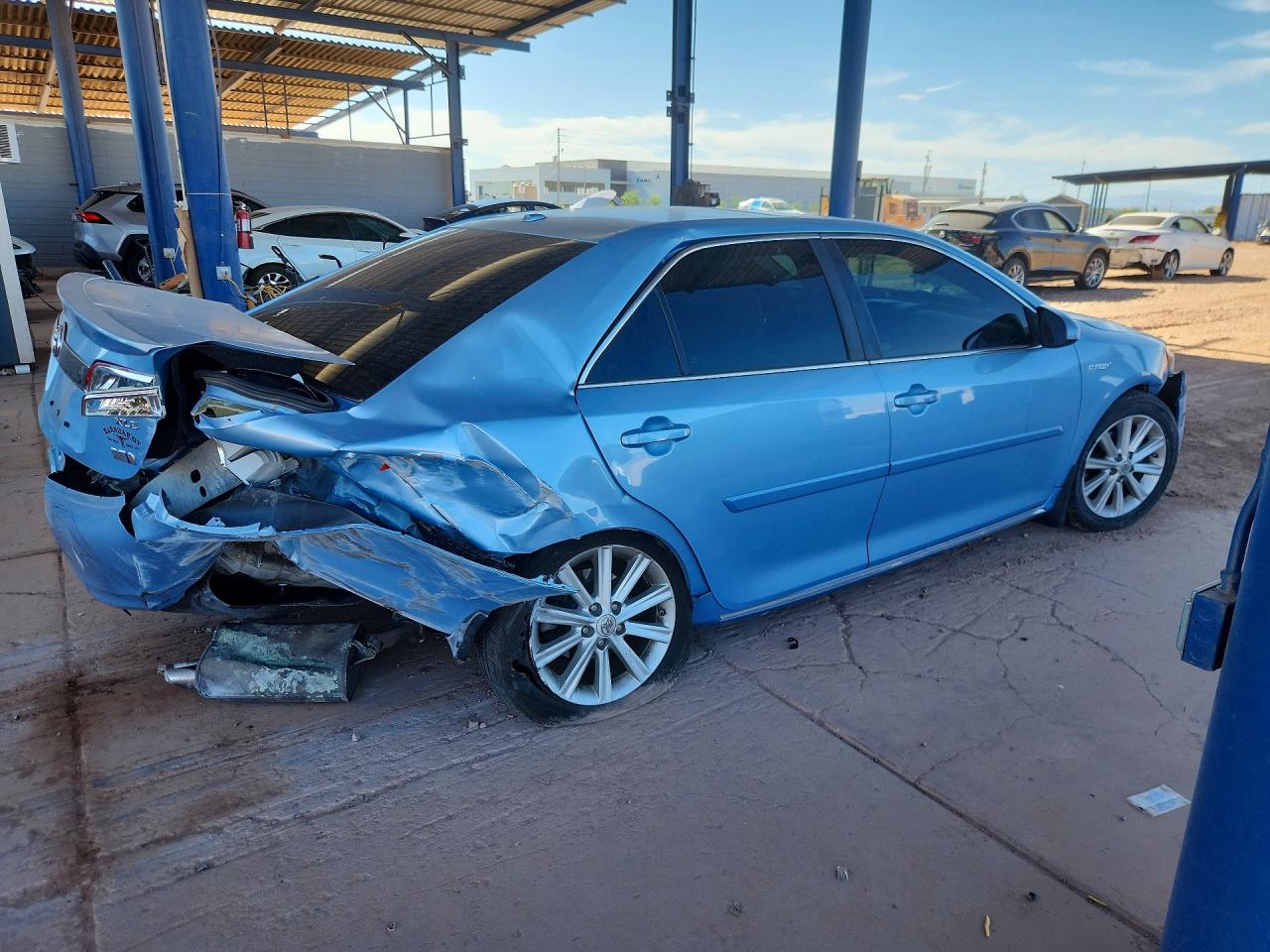 2012 Toyota Camry Hybrid Xle Blue vin: 4T1BD1FK3CU059712