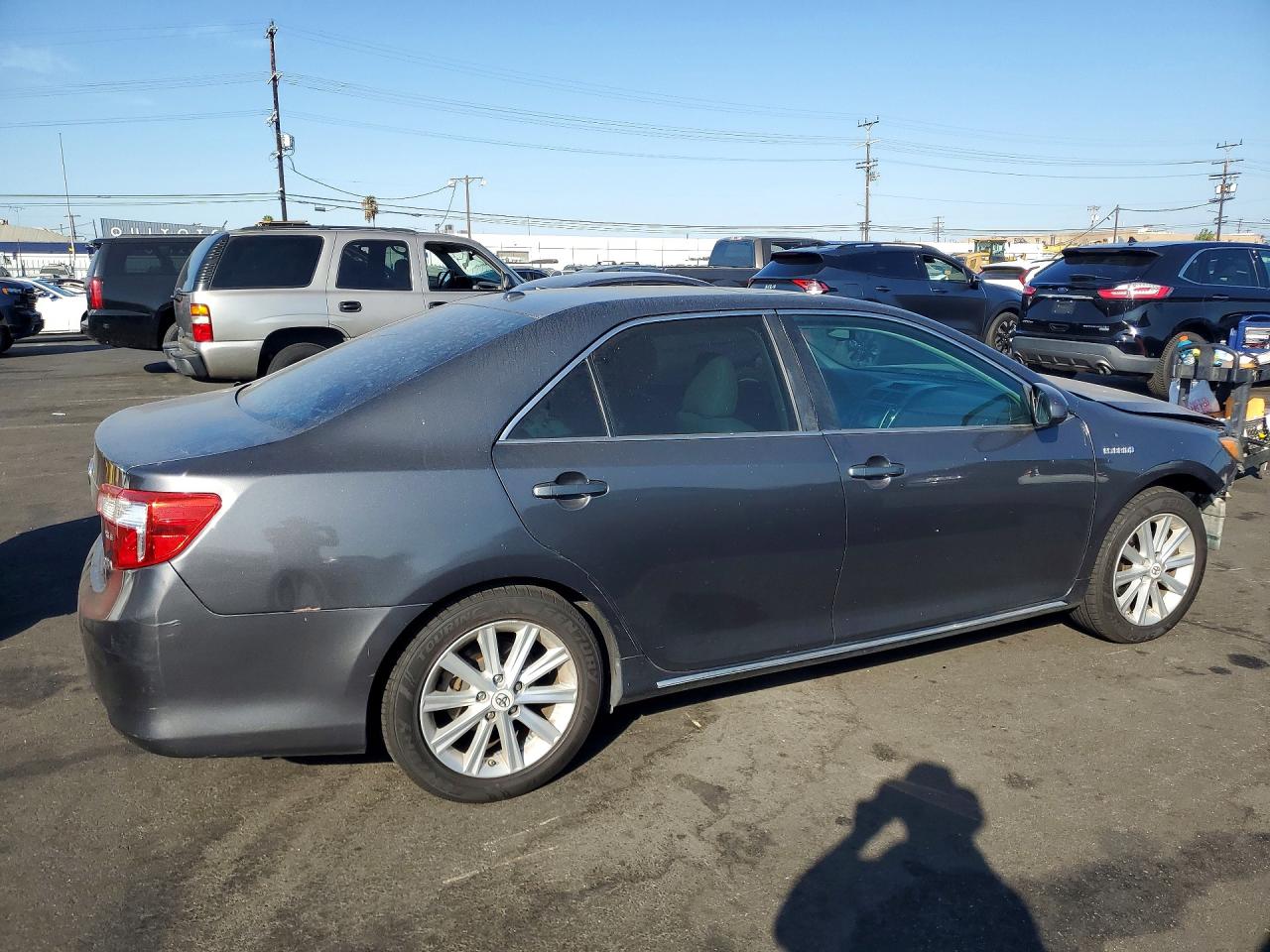 2013 Toyota Camry Hybrid Xle Gray vin: 4T1BD1FK3DU066449