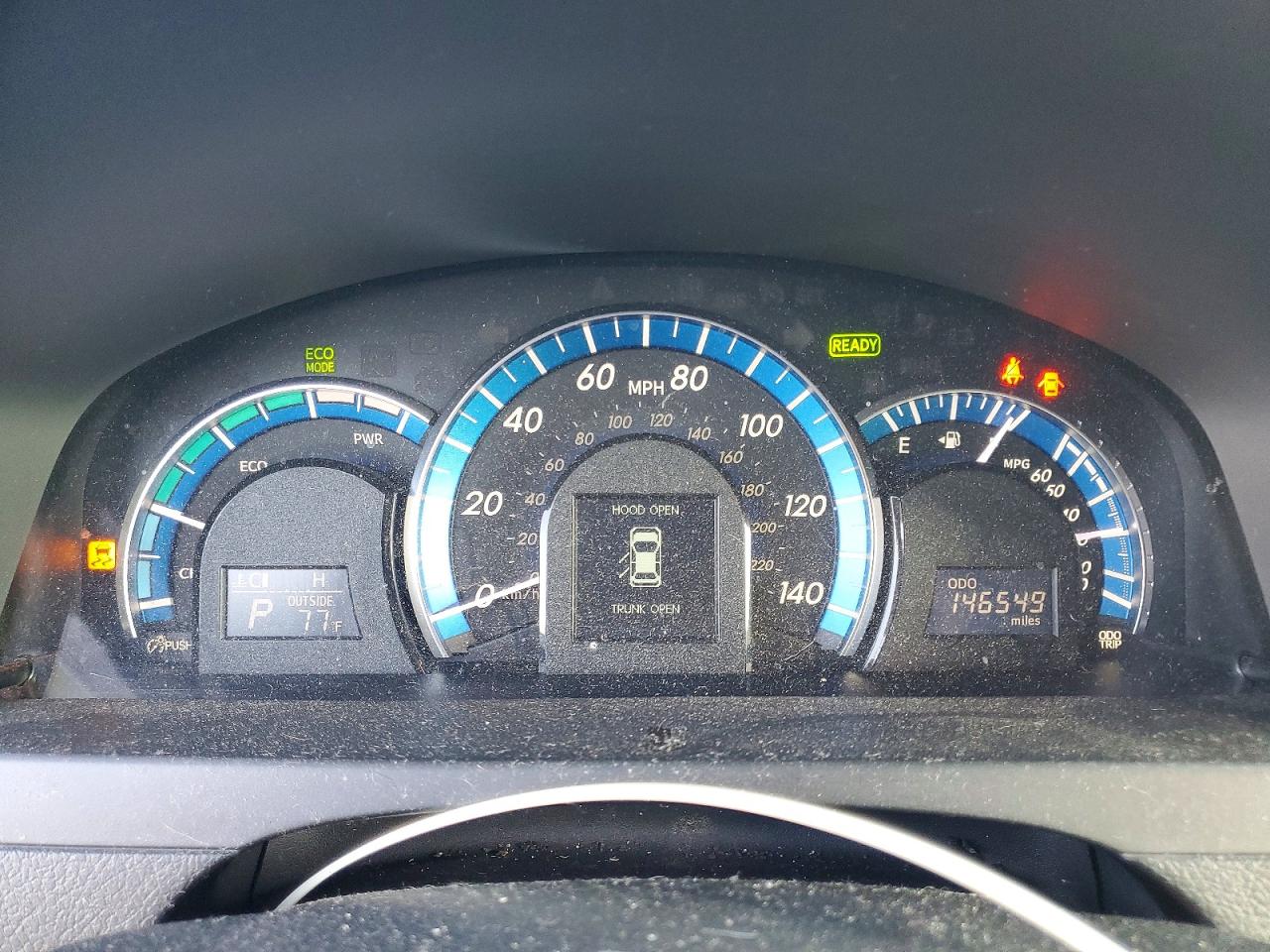 2013 Toyota Camry Hybrid Xle Gray vin: 4T1BD1FK3DU066449